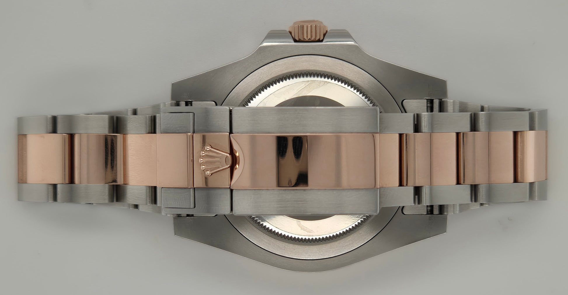 Rolex GMT-Master II Rootbeer Two Tone Everose Oyster 126711CHNR clasp