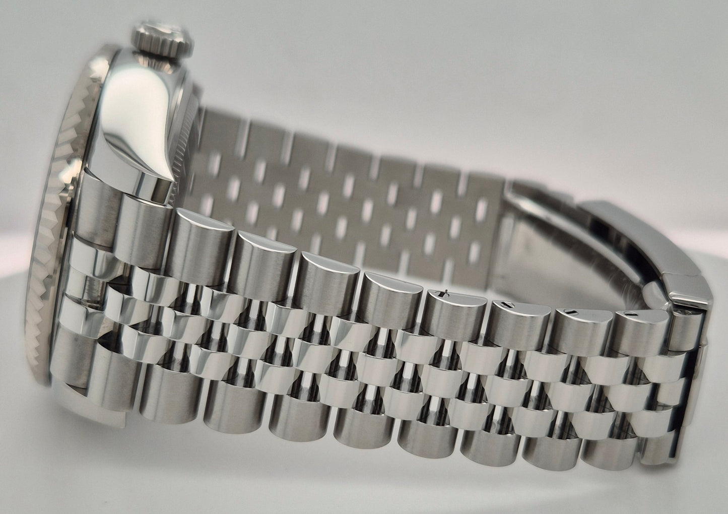 Rolex Sky-Dweller Oystersteel and White Gold Blue Dial 326934  side left