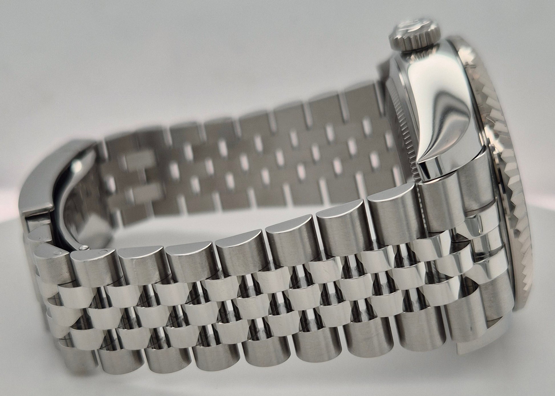 Rolex Sky-Dweller Oystersteel and White Gold Blue Dial 326934  side right