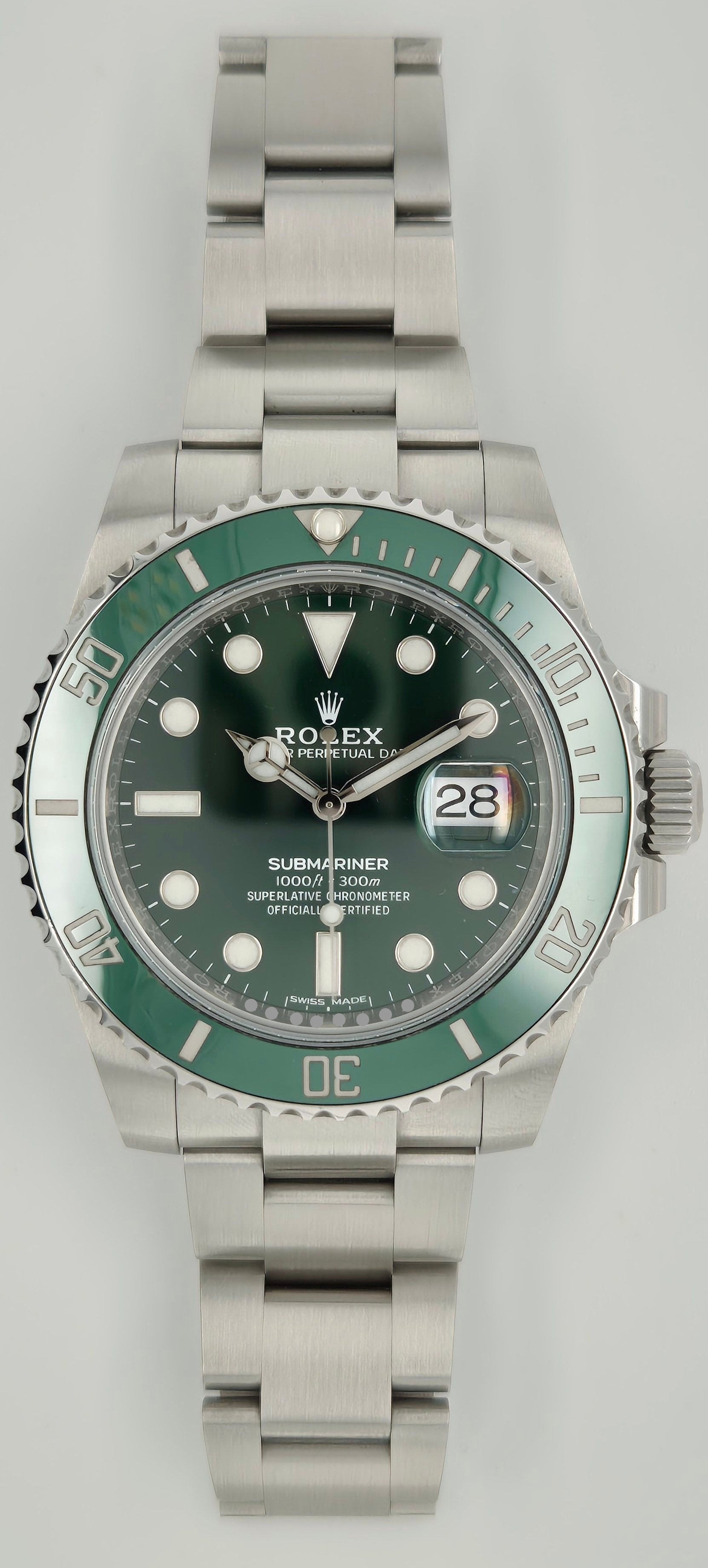 Rolex Submariner Date “Hulk” Green Dial Steel 116610LV 2018