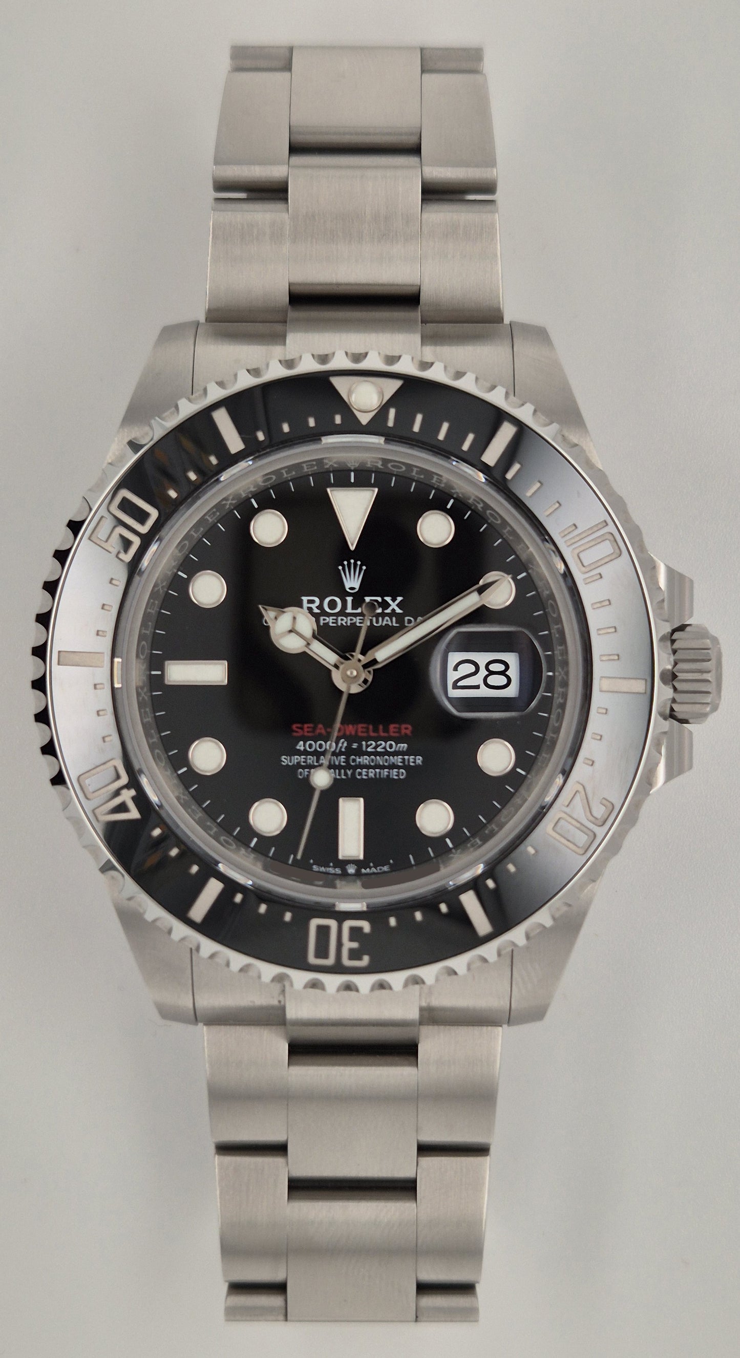 Rolex Sea-Dweller Black Red Letters 126600 front