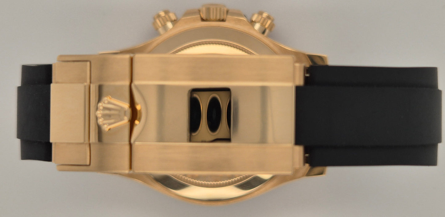 Rolex Daytona Meteorite Dial Yellow Gold Oyster Flex 116518LN clasp