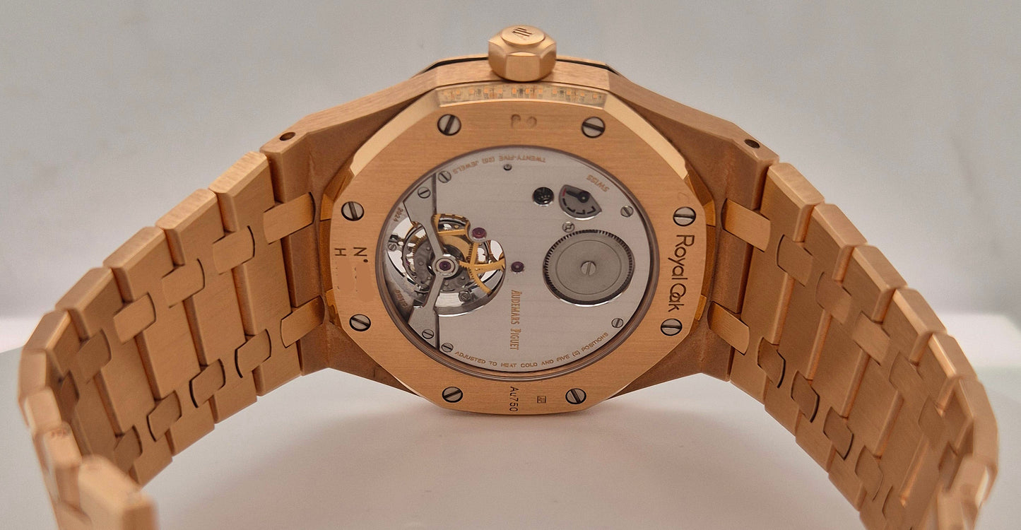 Audemars Piguet Royal Oak Tourbillon Rose Gold Limited Edition 26510OR.OO.1220OR.01 back