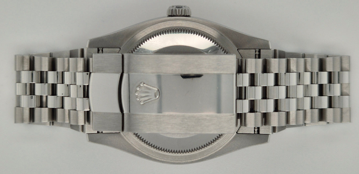 Rolex Datejust 36 Blue Dial Fluted Jubilee 126234 clasp