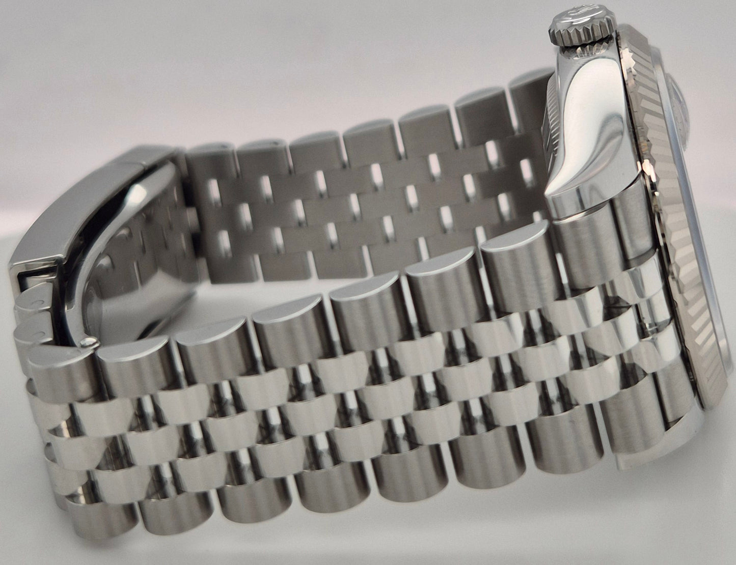 Rolex Datejust 36 Blue Dial Fluted Jubilee 126234 side right