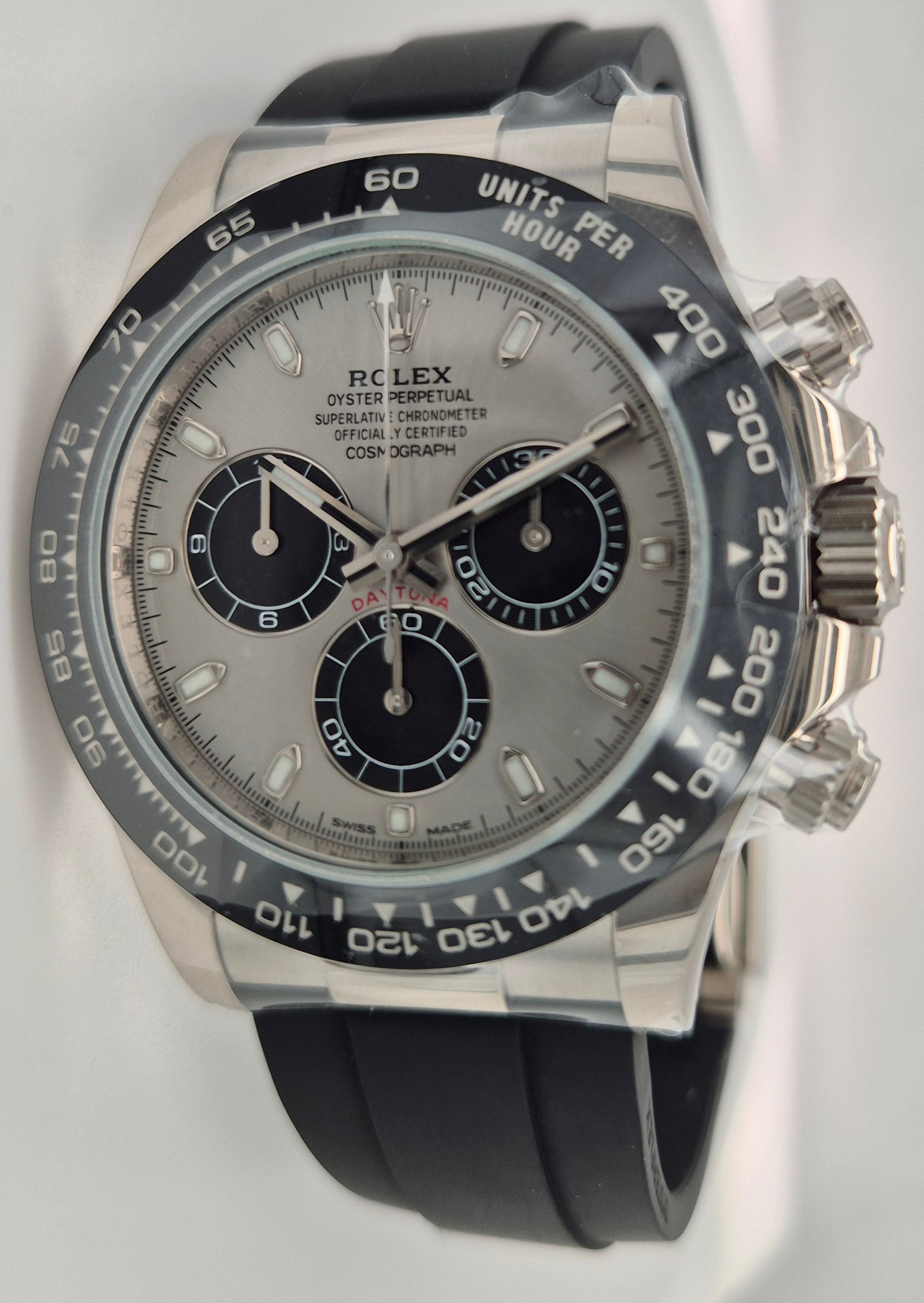Rolex Daytona Ghost 18ct White Gold 116519LN front angled