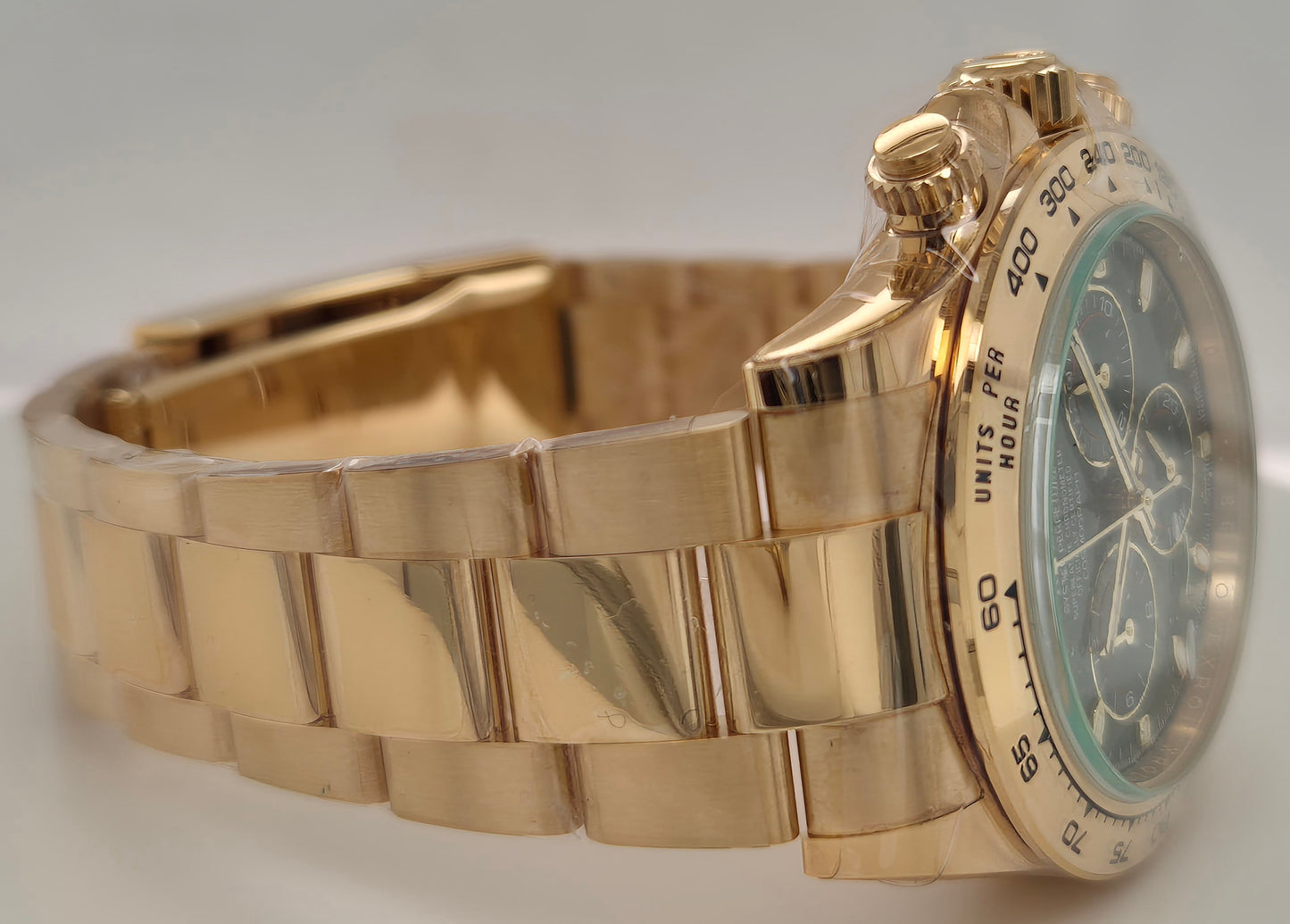 Rolex Daytona “John Mayer” Yellow Gold Green Dial 116508 side right