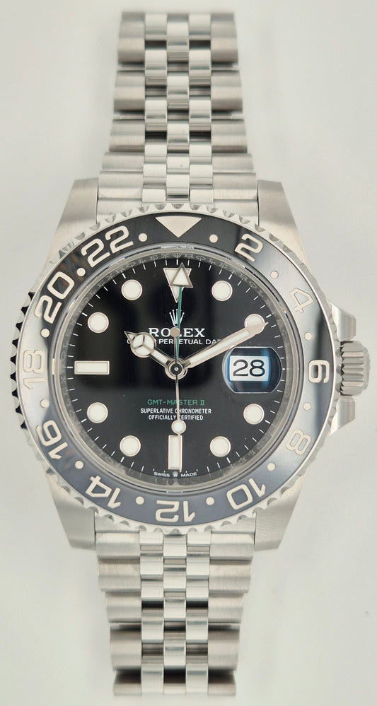 Rolex GMT-Master II Bruce Wayne Ceramic 126710GRNR front