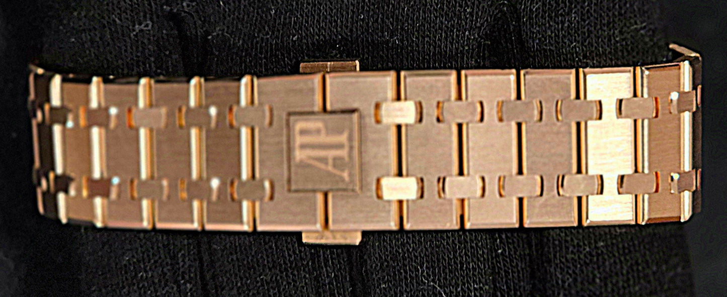 Audemars Piguet Royal Oak Chronograph Black Dial Rose Gold 26240OR.OO.1320OR.06 clasp