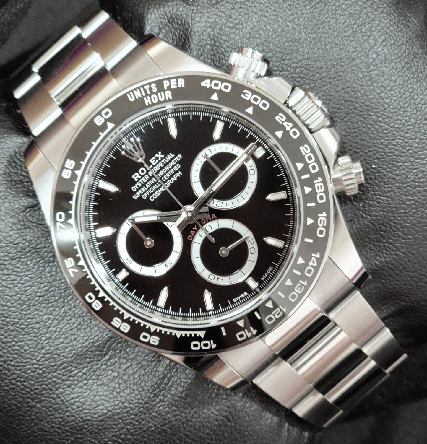 Rolex Daytona Cosmograph 'Godzilla' Black Dial 126500LN front left