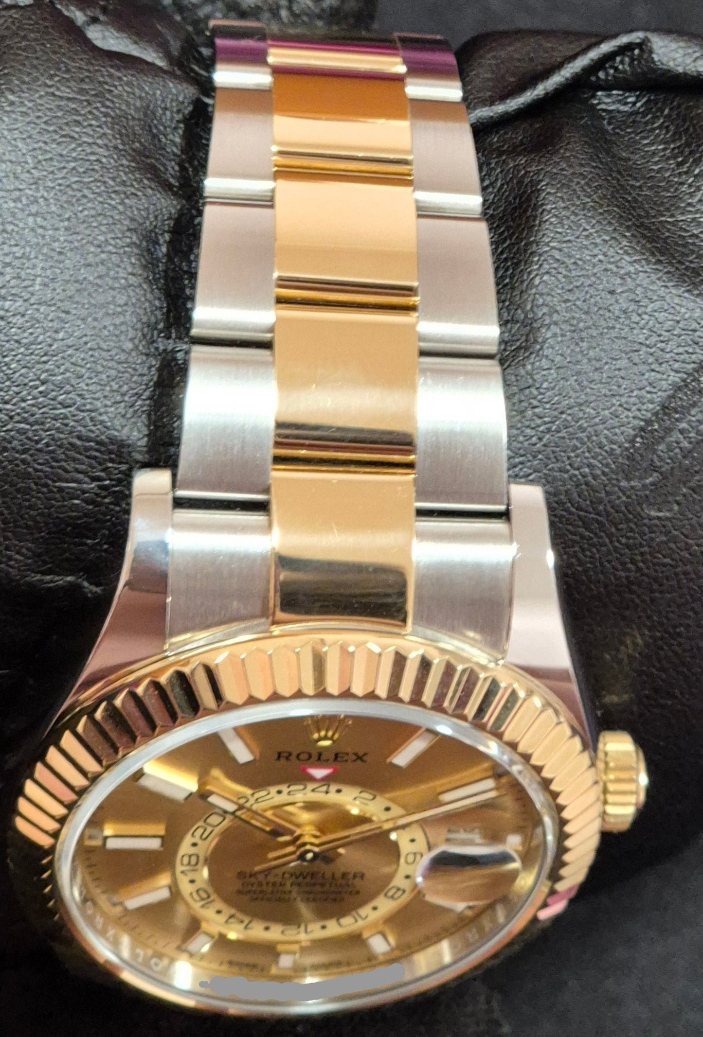 Rolex Sky-Dweller Two Tone Yellow Gold Champagne Dial 326933 bracelet 2