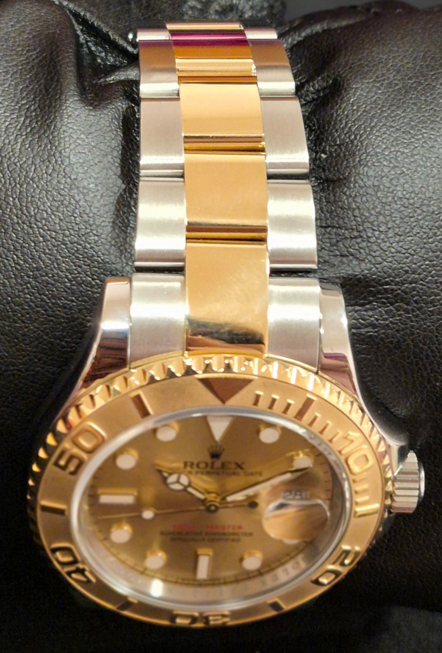 Rolex Yacht-Master 40 Two Tone Yellow Gold with Champagne Dial 16623 bracelet