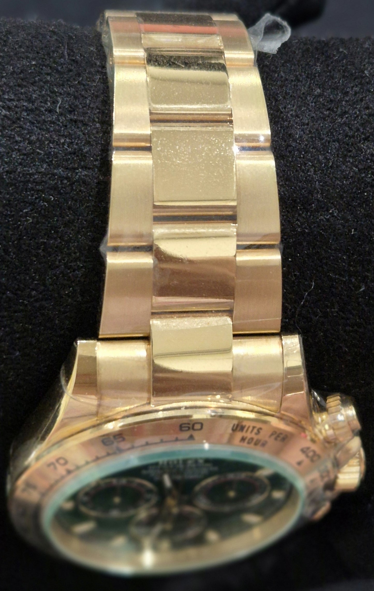 Rolex Daytona “John Mayer” Yellow Gold Green Dial 116508 bracelet