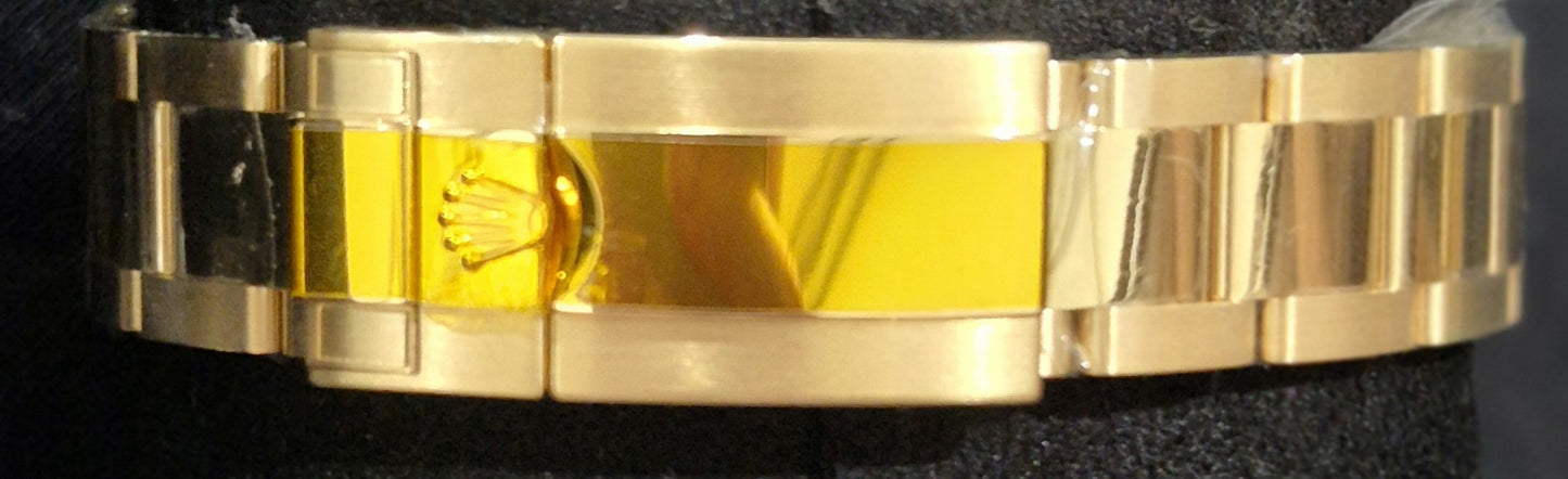 Rolex Daytona “John Mayer” Yellow Gold Green Dial 116508 front clasp