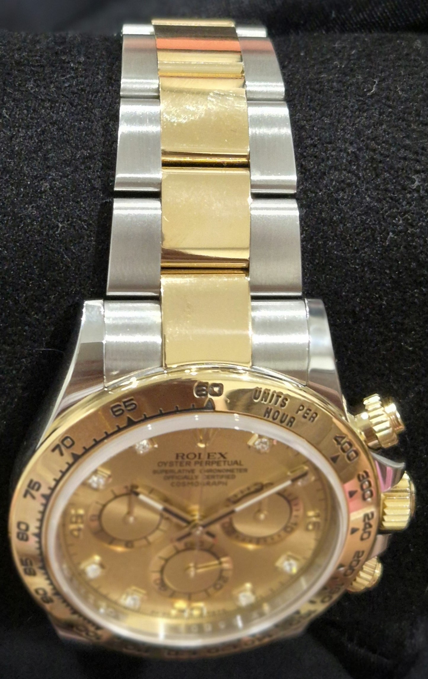 Rolex Cosmograph Daytona Two Tone Gold Diamond Dial 116503 bracelet 2