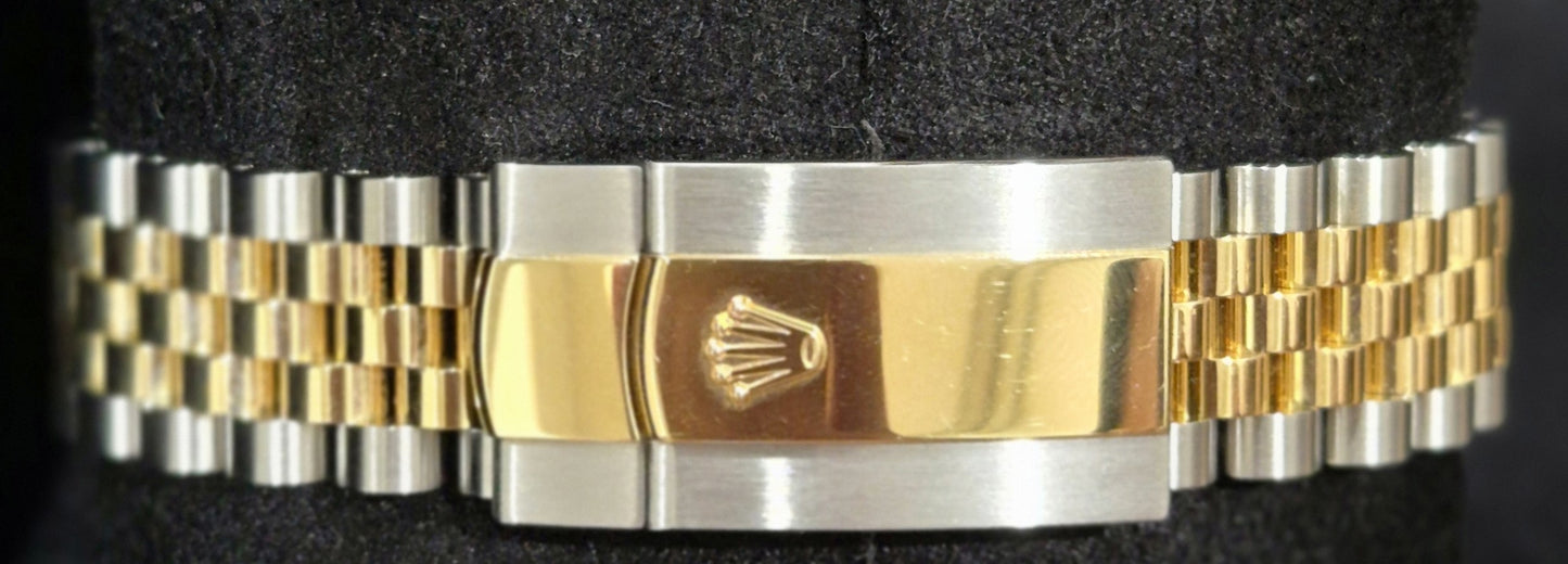 Rolex Datejust 36 Two Tone Yellow Gold 'Sticks' Motif Dial 126233 clasp