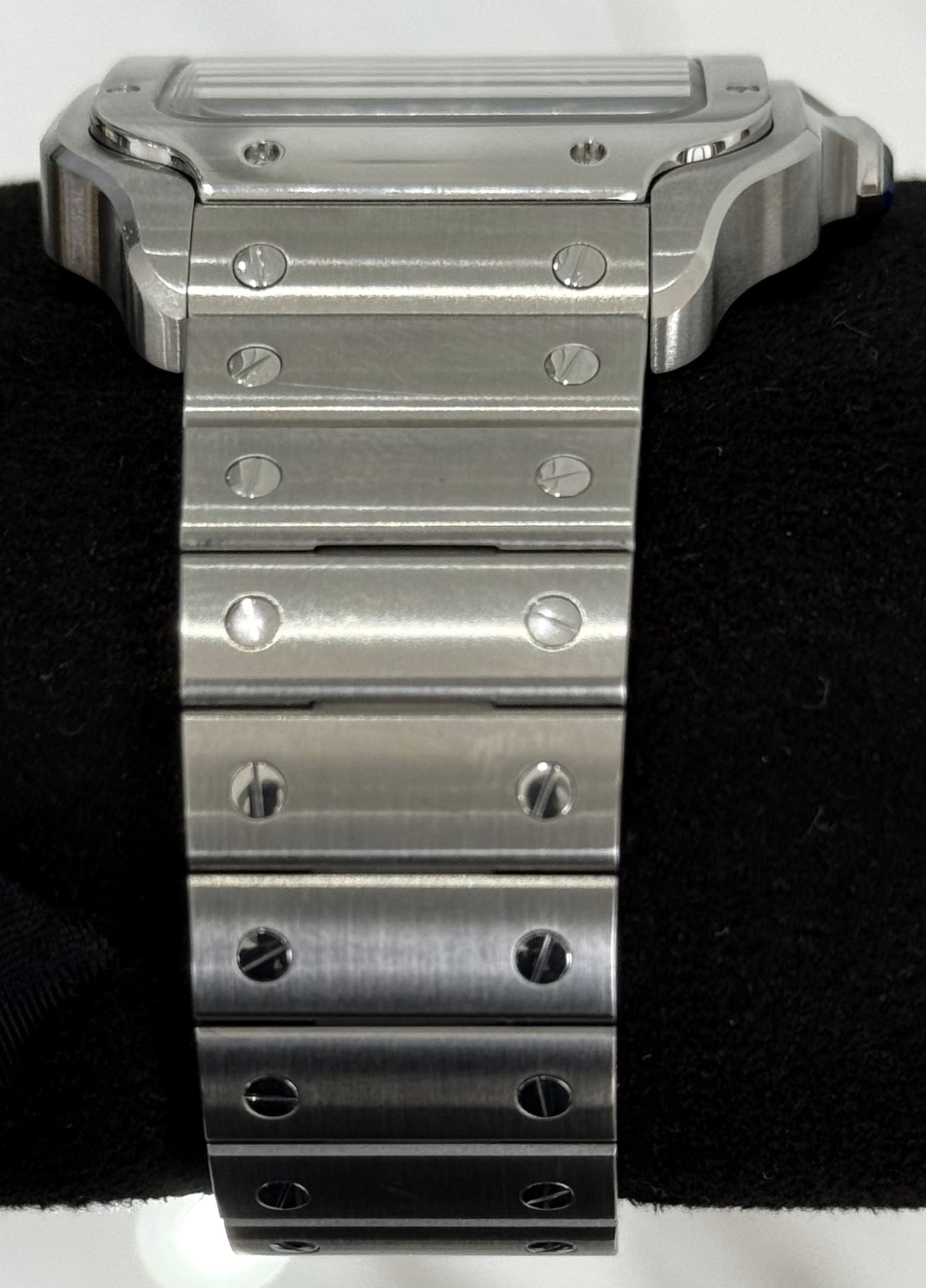 Cartier Santos De Cartier Large Size Blue Dial WSSA0030 bracelet right