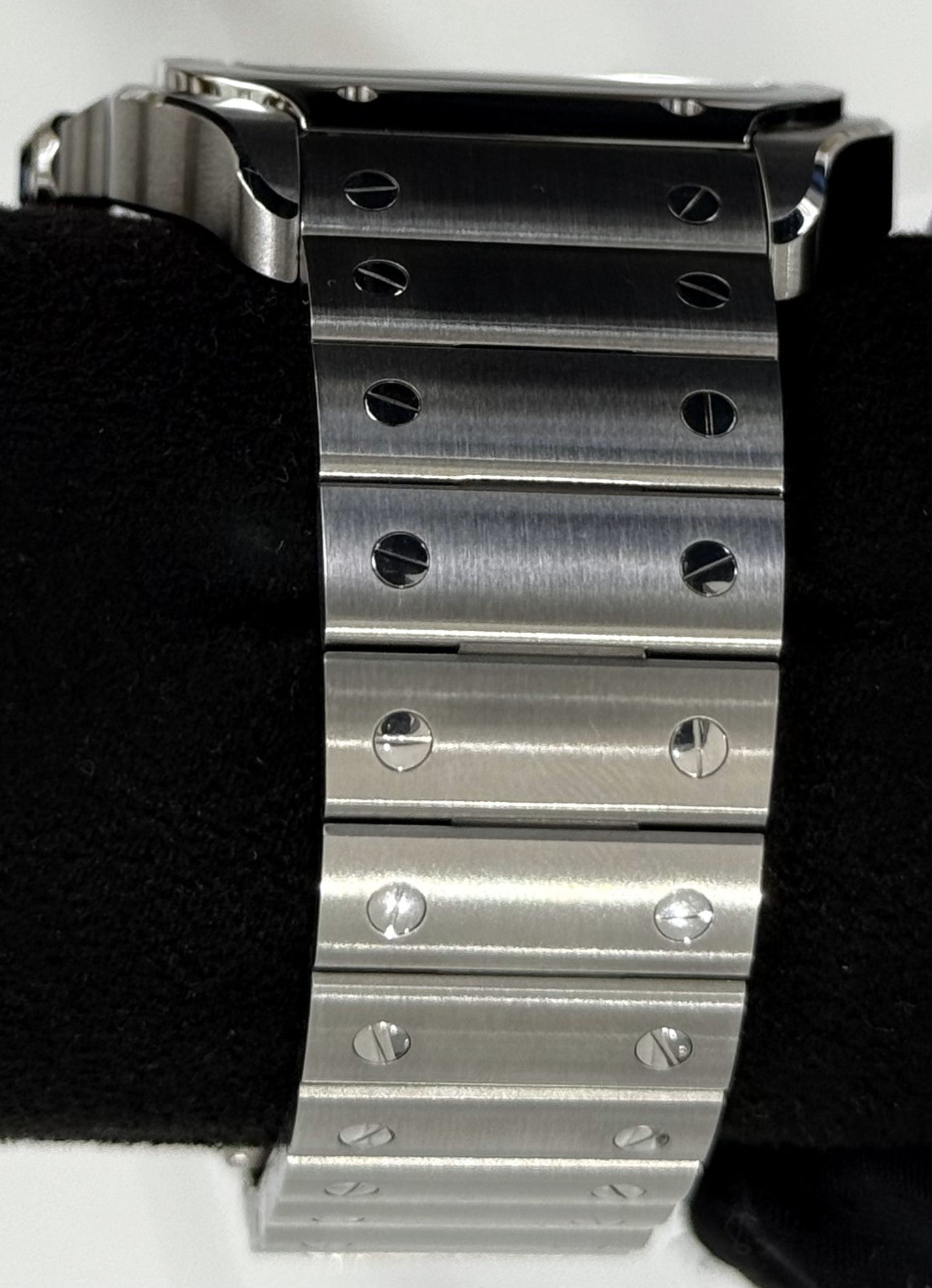 Cartier Santos De Cartier Large Size Blue Dial WSSA0030 bracelet left