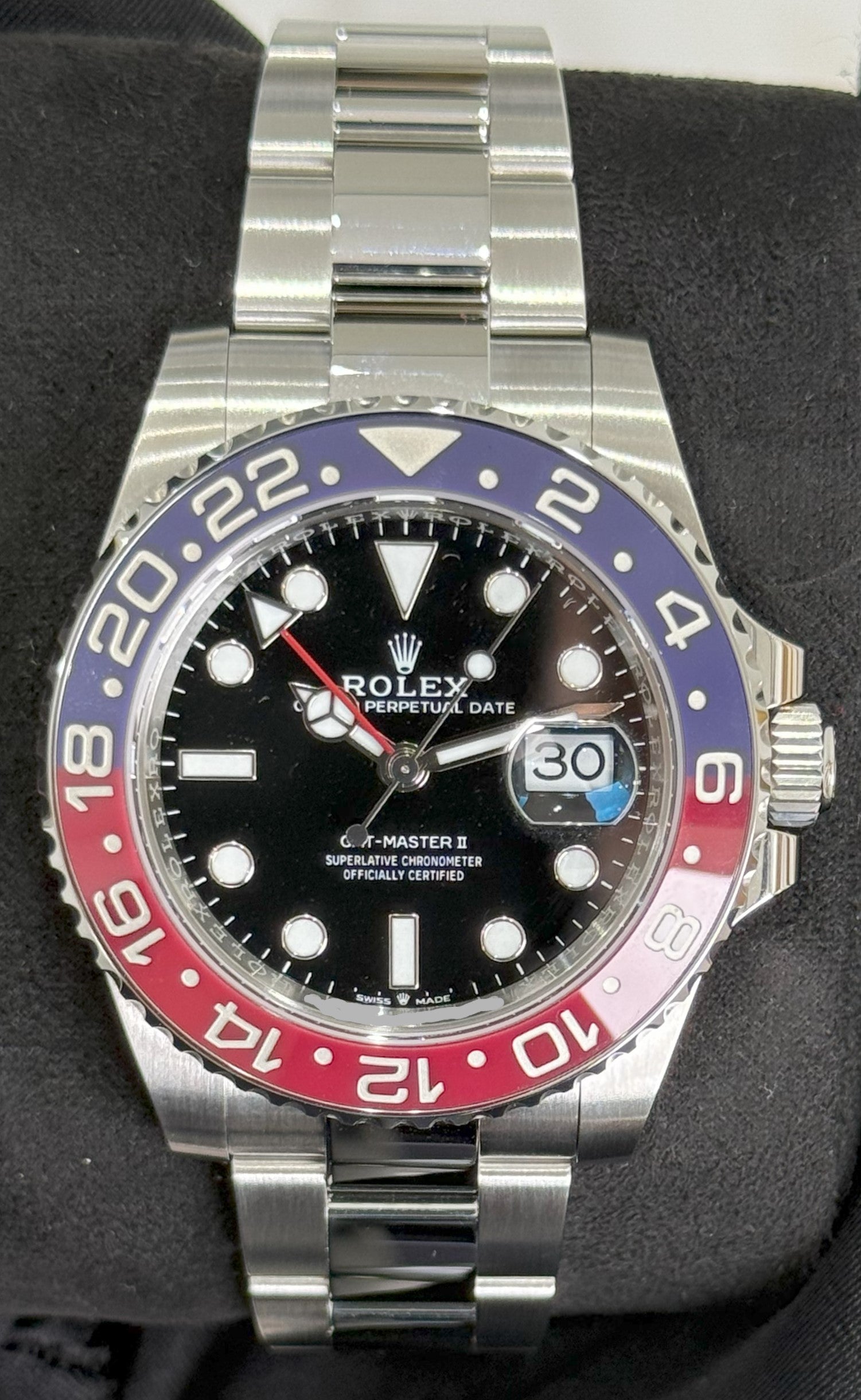 Rolex GMT-Master II Pepsi Oyster Bracelet 126710BLRO front