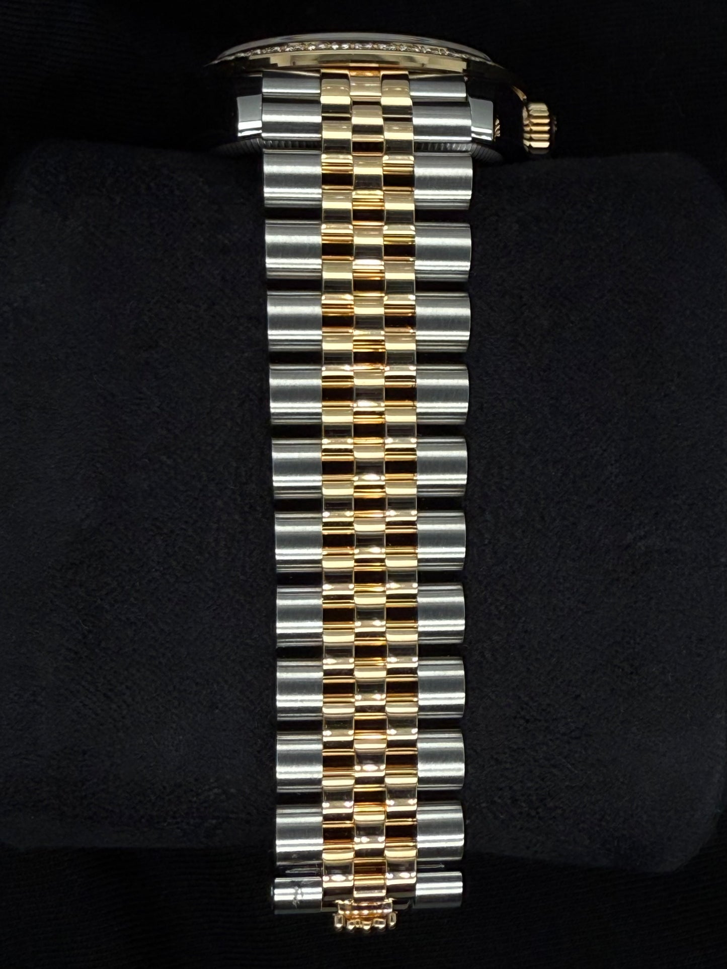 Rolex Datejust 31 Two Tone Yellow Gold Champagne Diamond Dial with Factory-Set Diamond Bezel 278383RBR | 2025 | 31mm