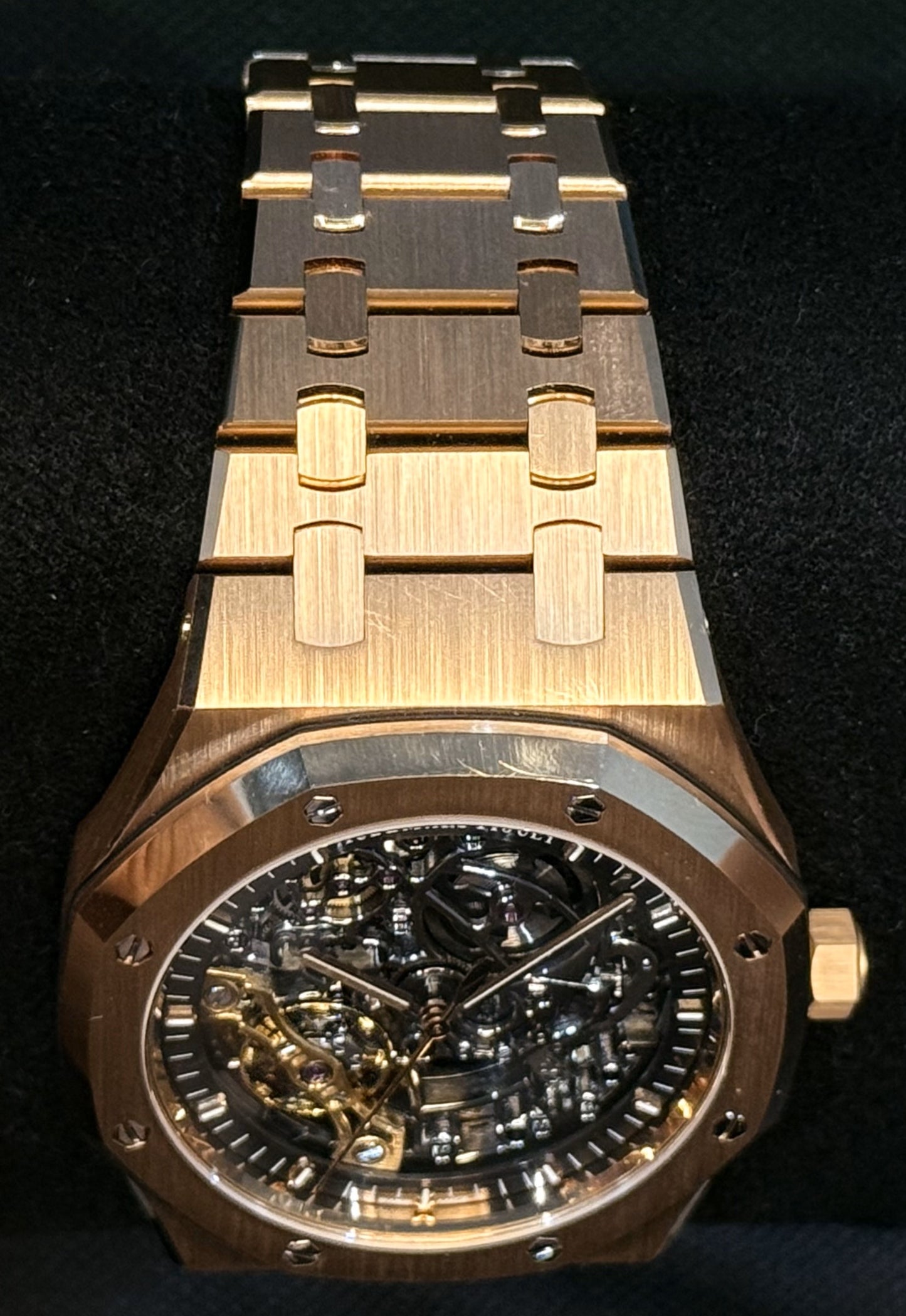 Audemars Piguet Royal Oak Double Balance Wheel Openworked Rose Gold 15407OR.OO.1220OR.01 band 2