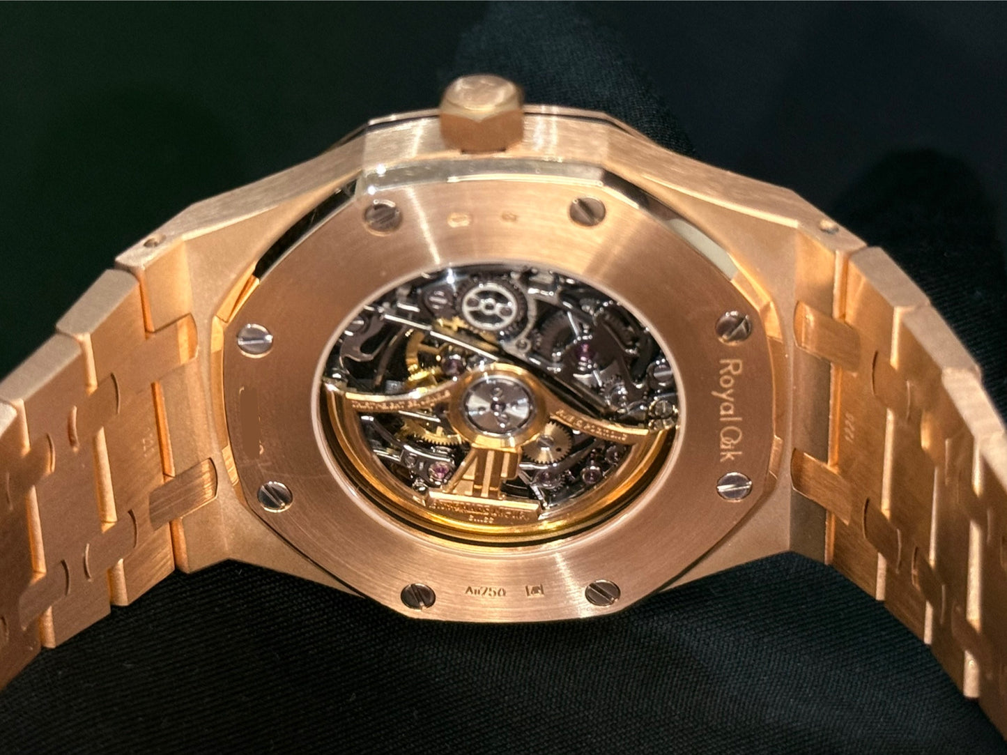 Audemars Piguet Royal Oak Double Balance Wheel Openworked Rose Gold 15407OR.OO.1220OR.01 back