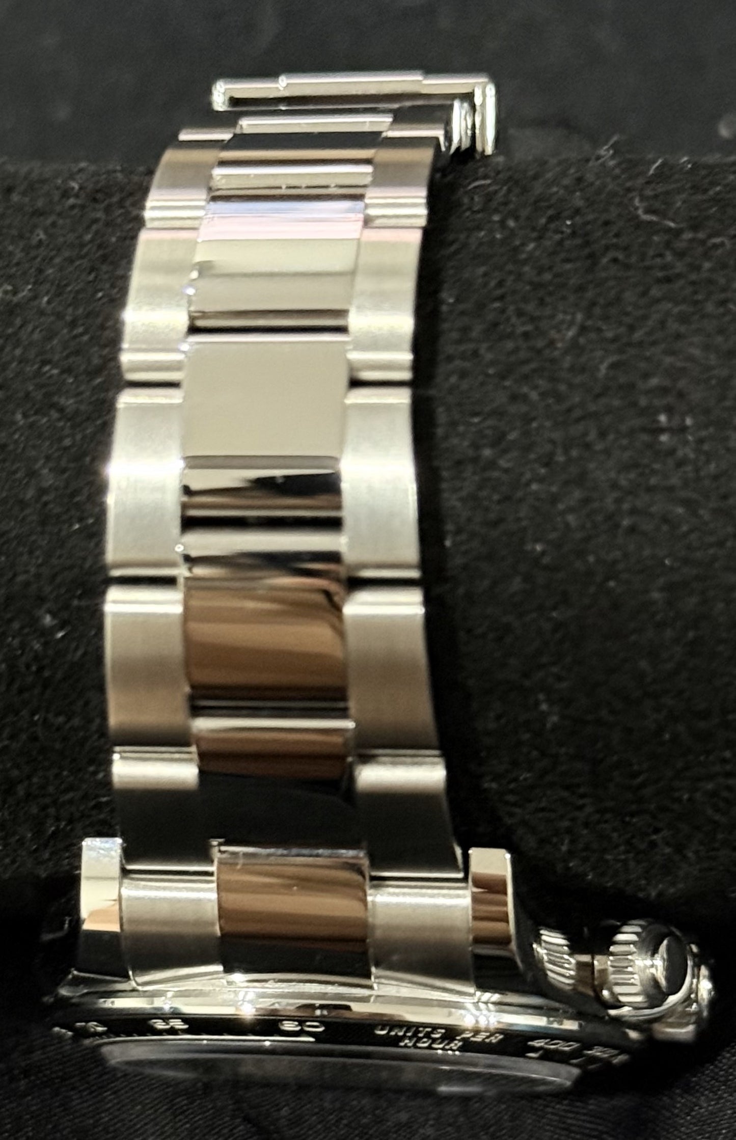 Rolex Daytona White Panda Ceramic Oystersteel 126500LN bracelet back
