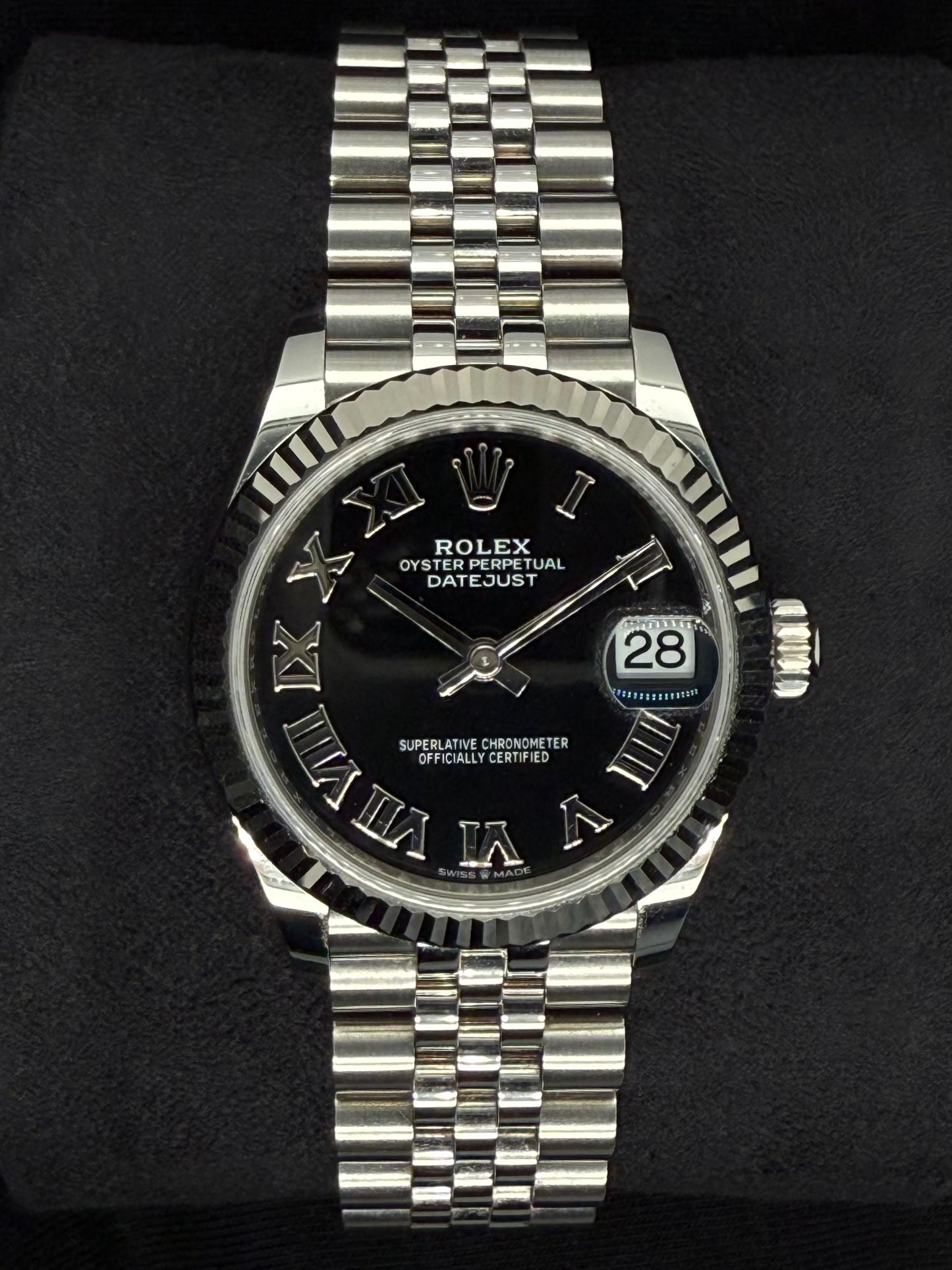 Rolex Datejust 31 Steel Black Roman Dial Jubilee 278274 | 2025 | 31mm