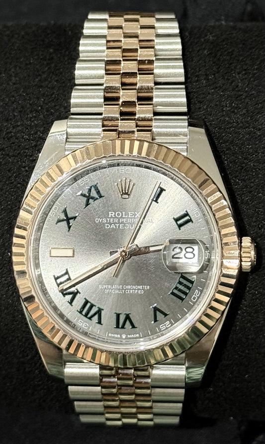 Rolex Datejust 41 Two Tone Everose Gold Wimbledon Jubilee 126331