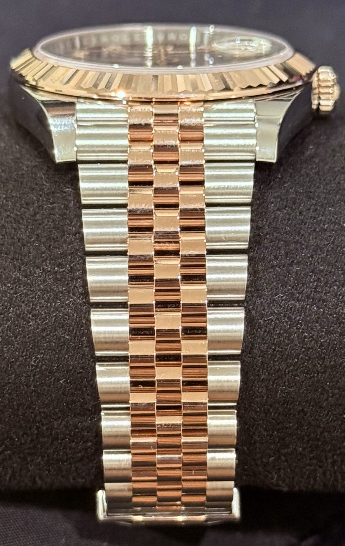 Rolex Datejust 41 Chocolate Diamond Dial Fluted Jubilee 126331 bracelet
