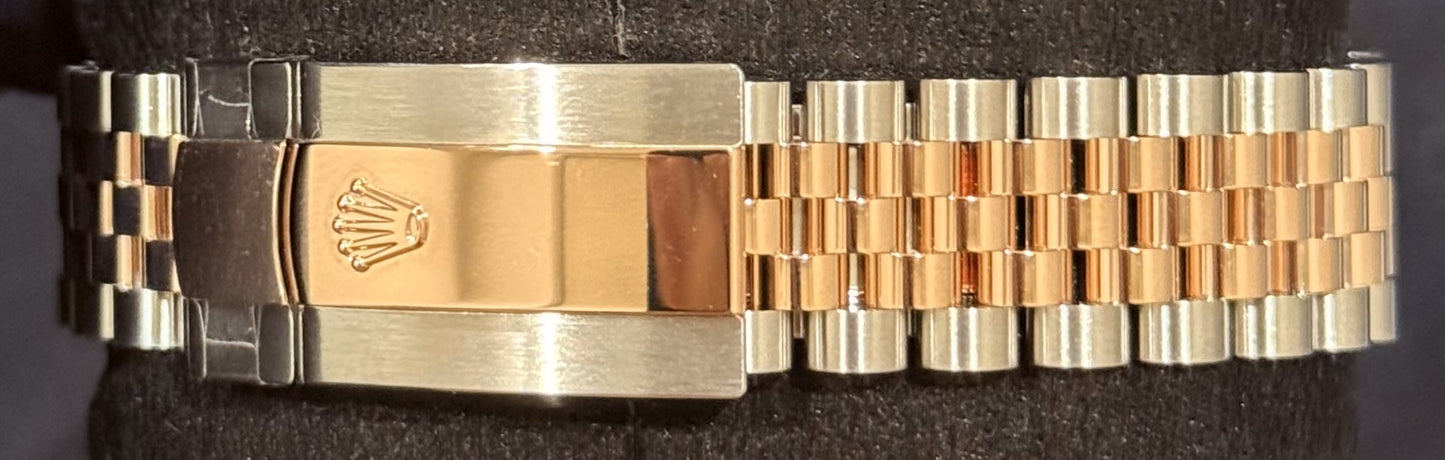 Rolex Datejust 41 Chocolate Diamond Dial Fluted Jubilee 126331 clasp