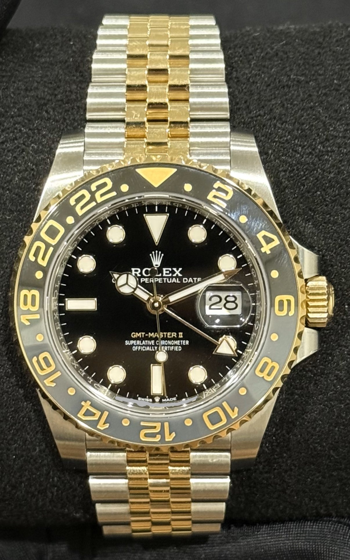 Rolex GMT-Master II 'Zombie' Two Tone Yellow Gold Jubilee 126713GRNR front