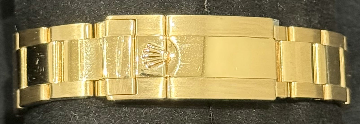 Rolex GMT-Master II 'Green Arrow' Yellow Gold 116718LN clasp