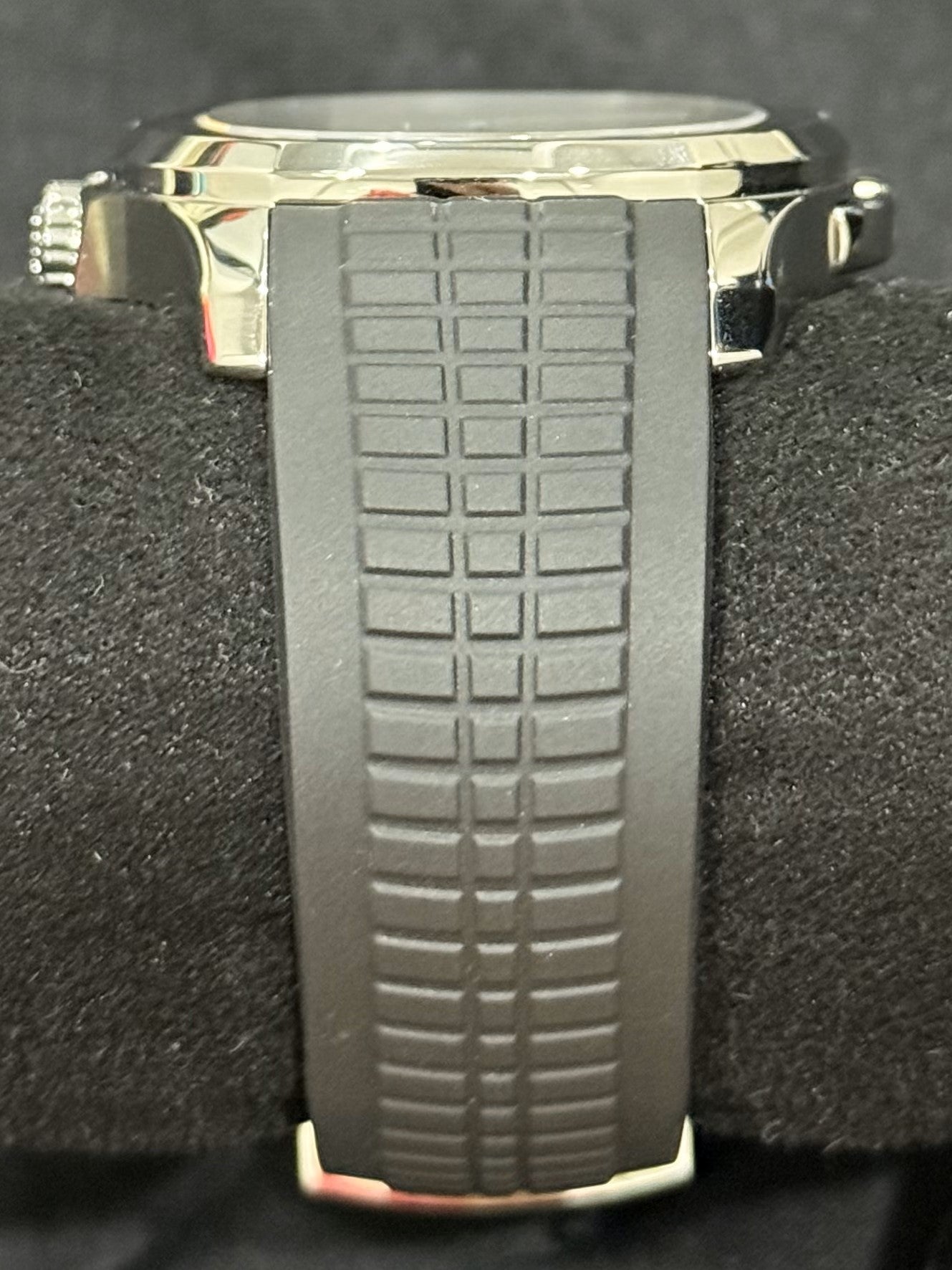 Patek Philippe Aquanaut Steel Travel Time Black Dial 5164A-001  strap