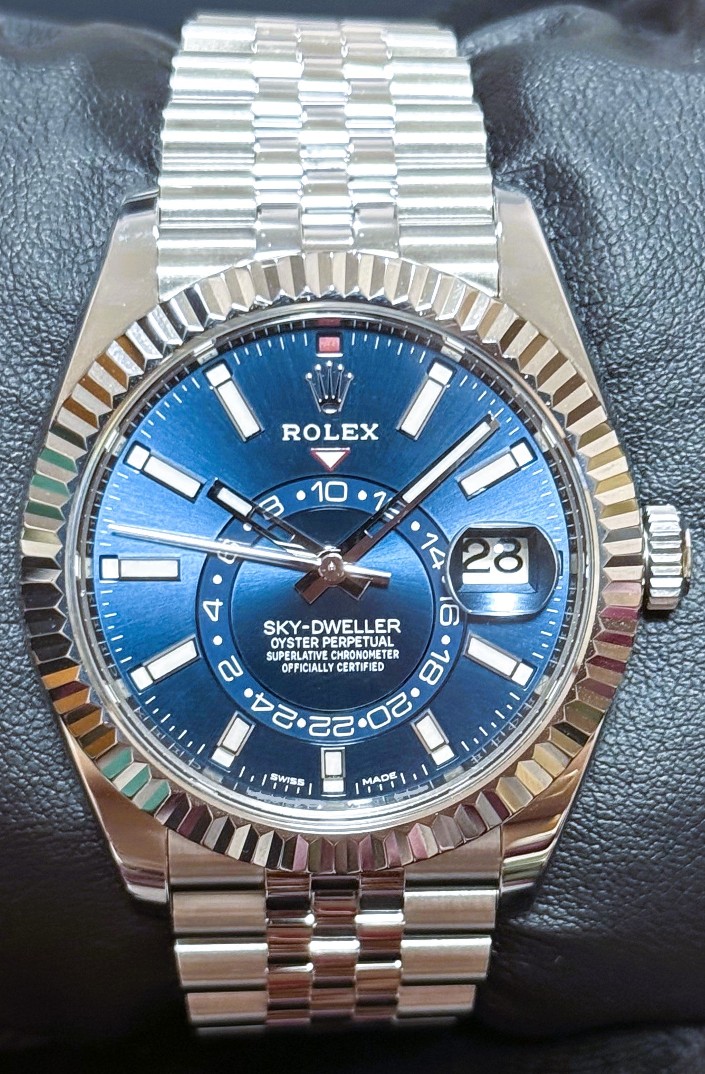 Rolex Sky-Dweller Blue Dial Jubilee 326934 | 2021 | 42mm front