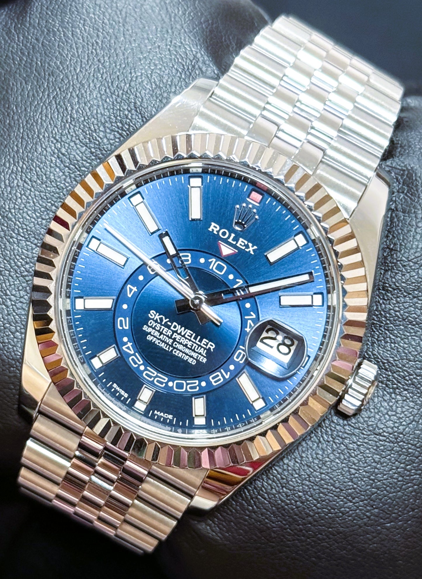 Rolex Sky-Dweller Blue Dial Jubilee 326934 | 2021 | 42mm front right