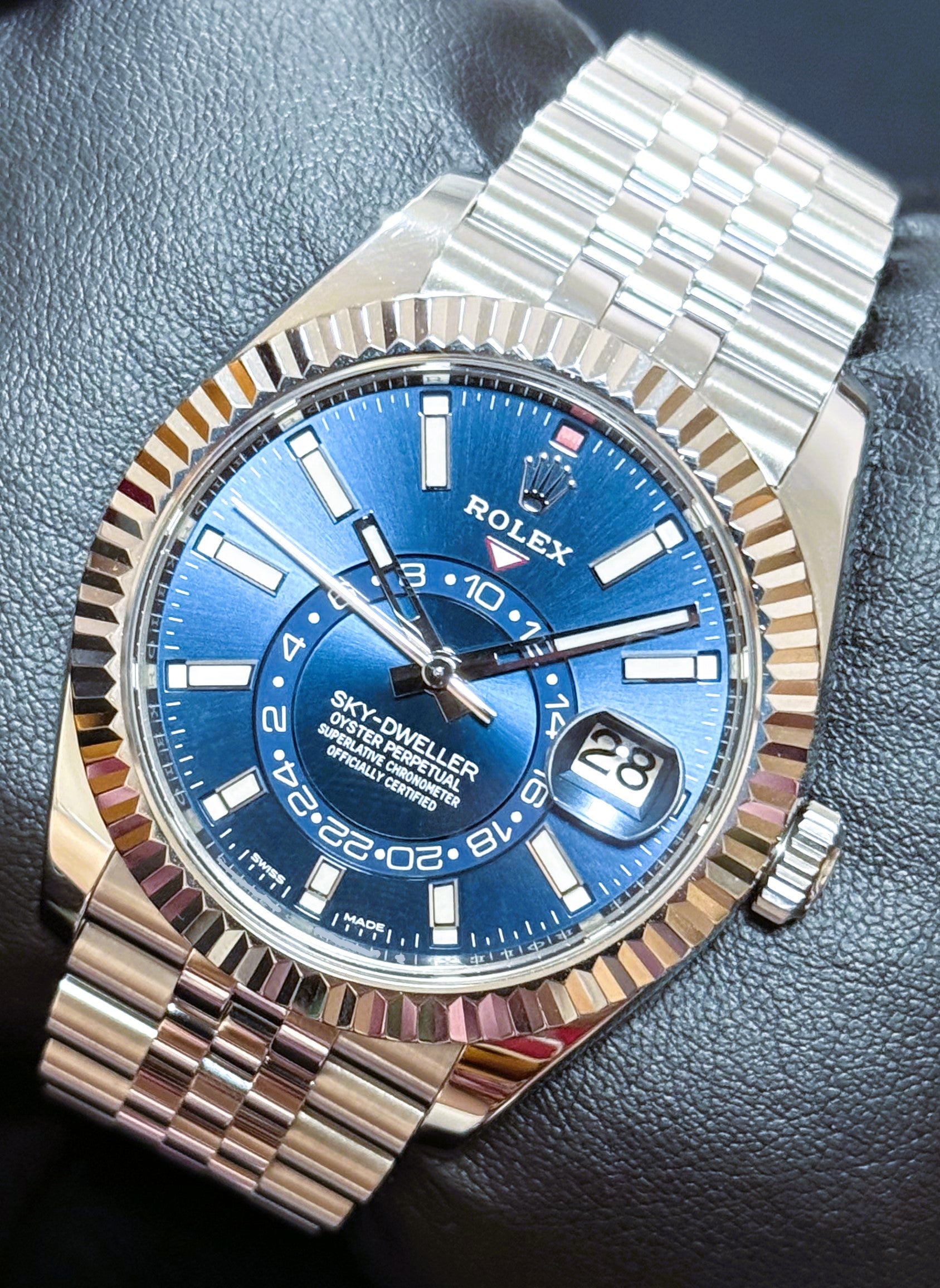 Rolex Sky-Dweller Blue Dial Jubilee 326934 | 2021 | 42mm front right