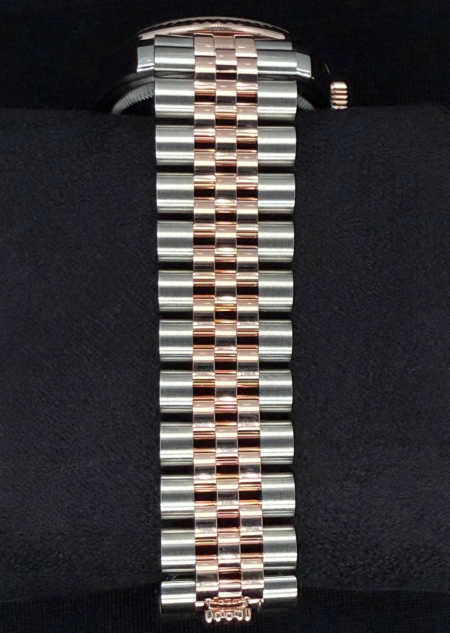 Rolex Datejust 31 Two Tone Everose Gold Silver Diamond Dial 278271 bracelet2