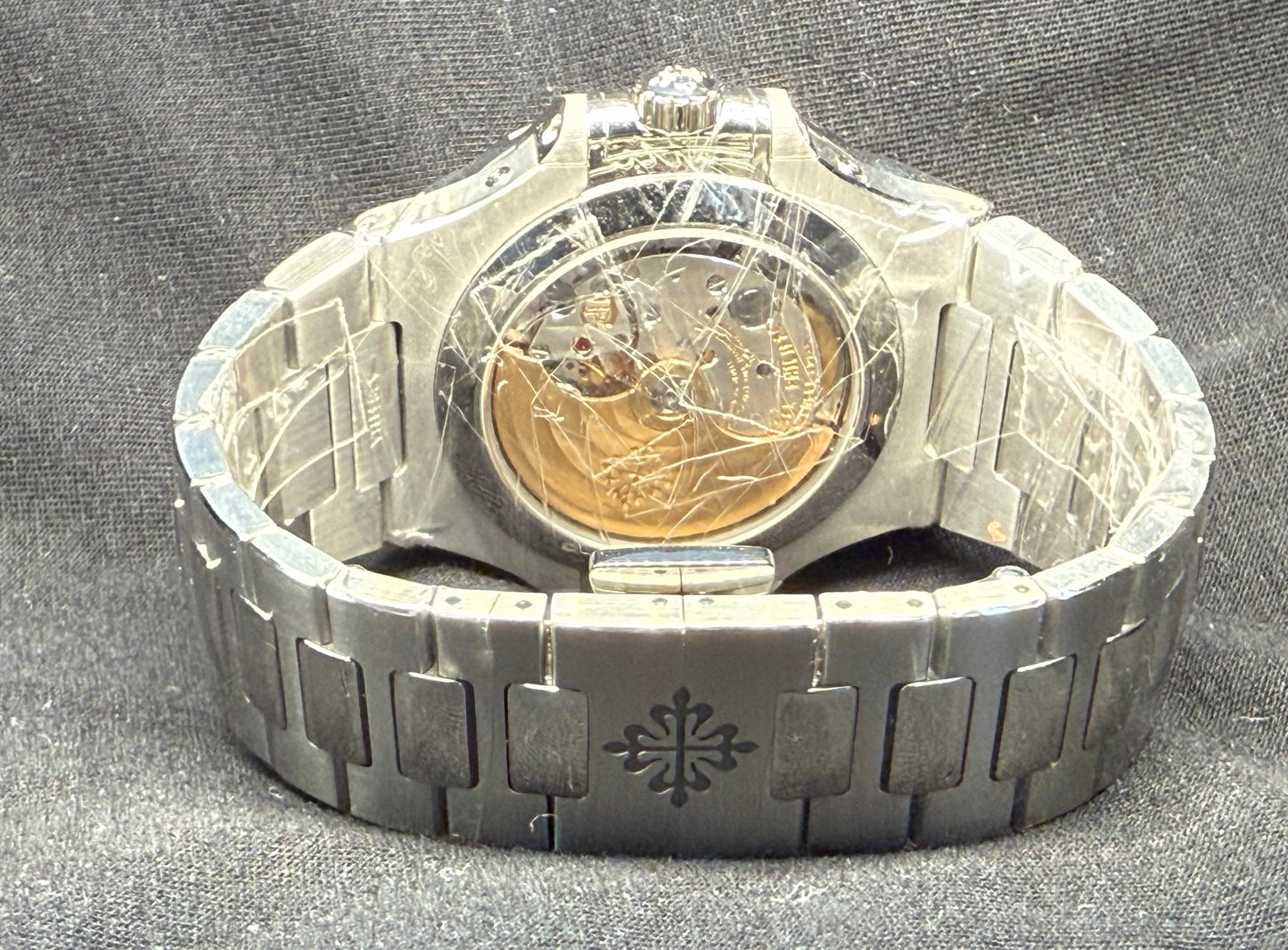 Patek Philippe Nautilus Annual Calendar Blue Dial Stainless Steel 5726/1A-014 open case