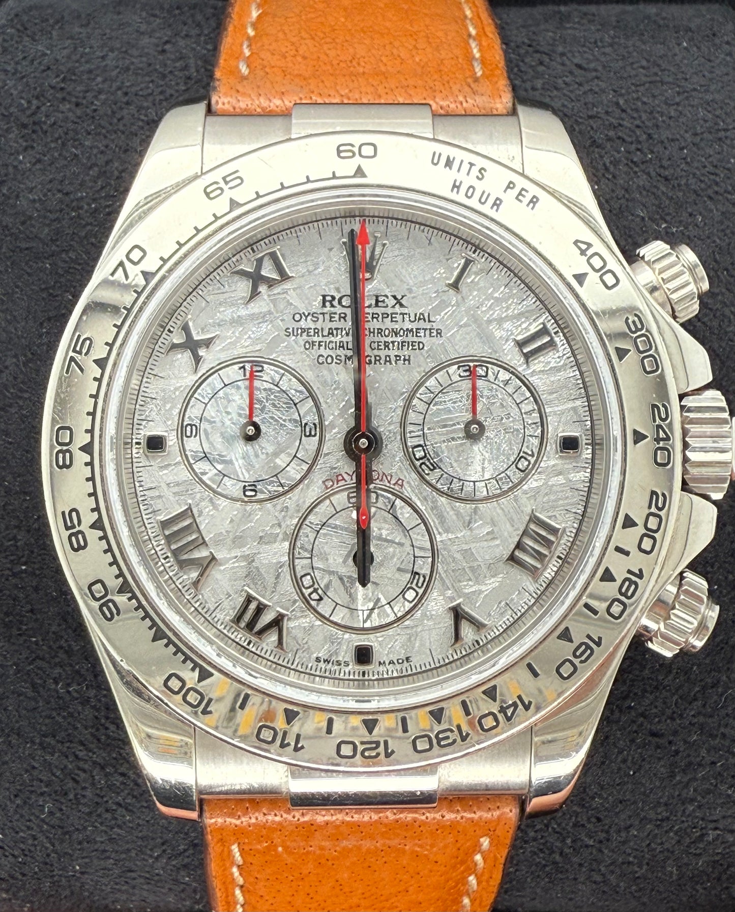 Rolex Daytona White Gold Meteorite Dial 116519LN front