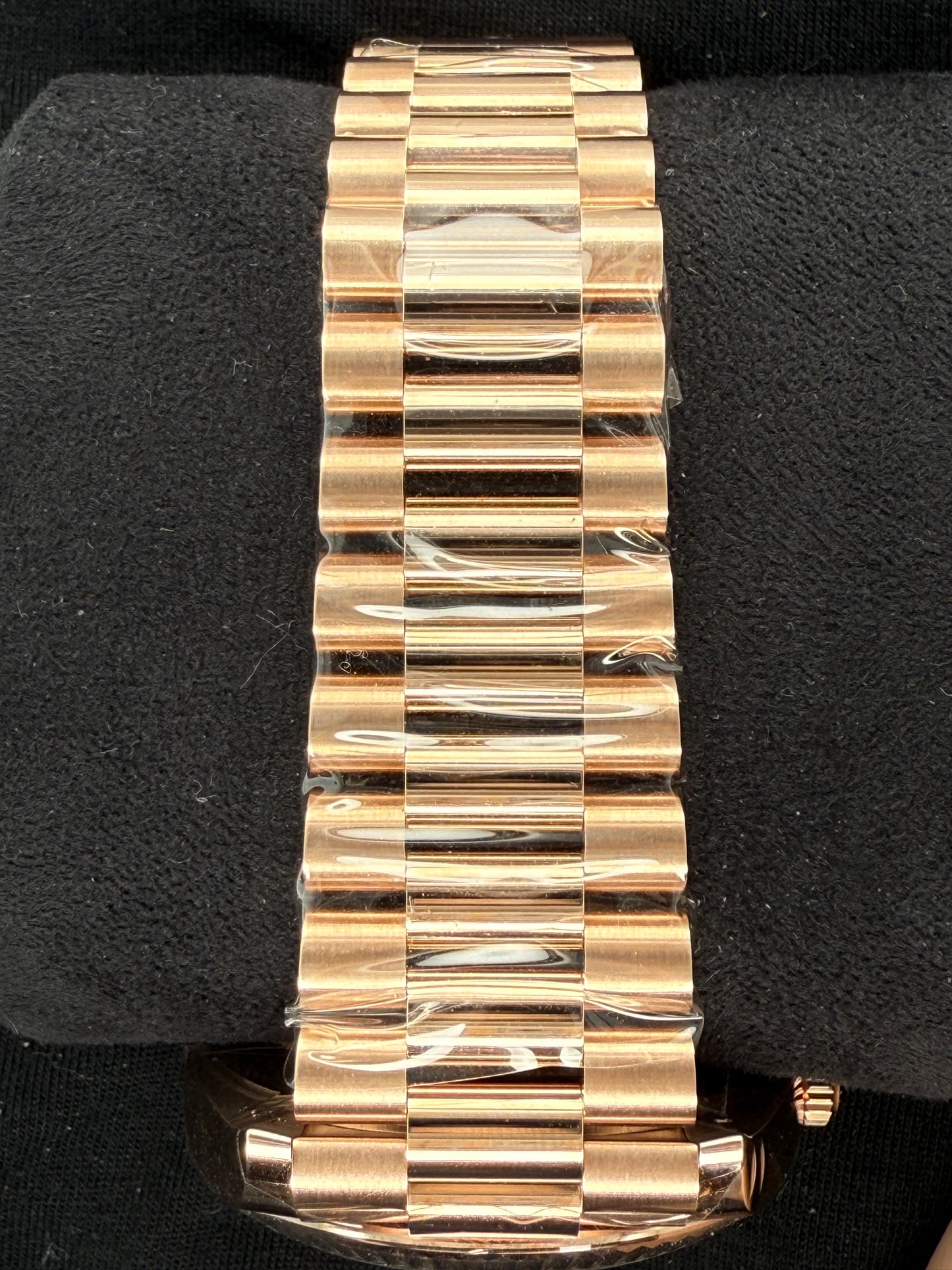 Rolex Day-Date 40 Everose Gold Chocolate Motif Brown Dial 228235 bracelet 2