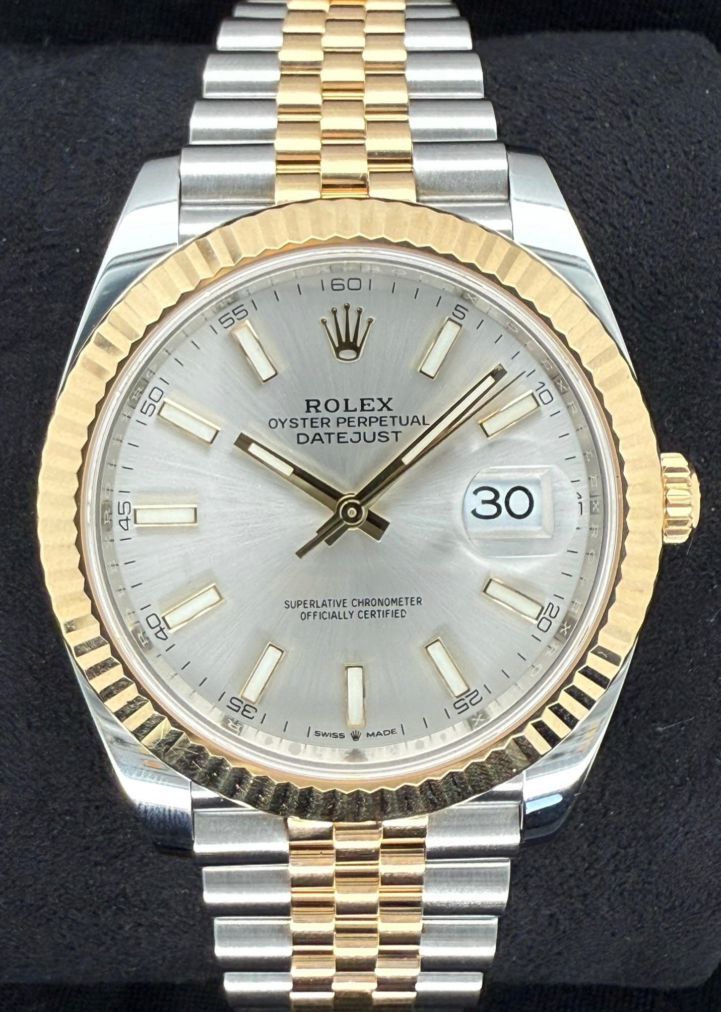 Rolex Datejust 41 Two Tone Yellow Gold Silver Dial 126333 2025 41mm