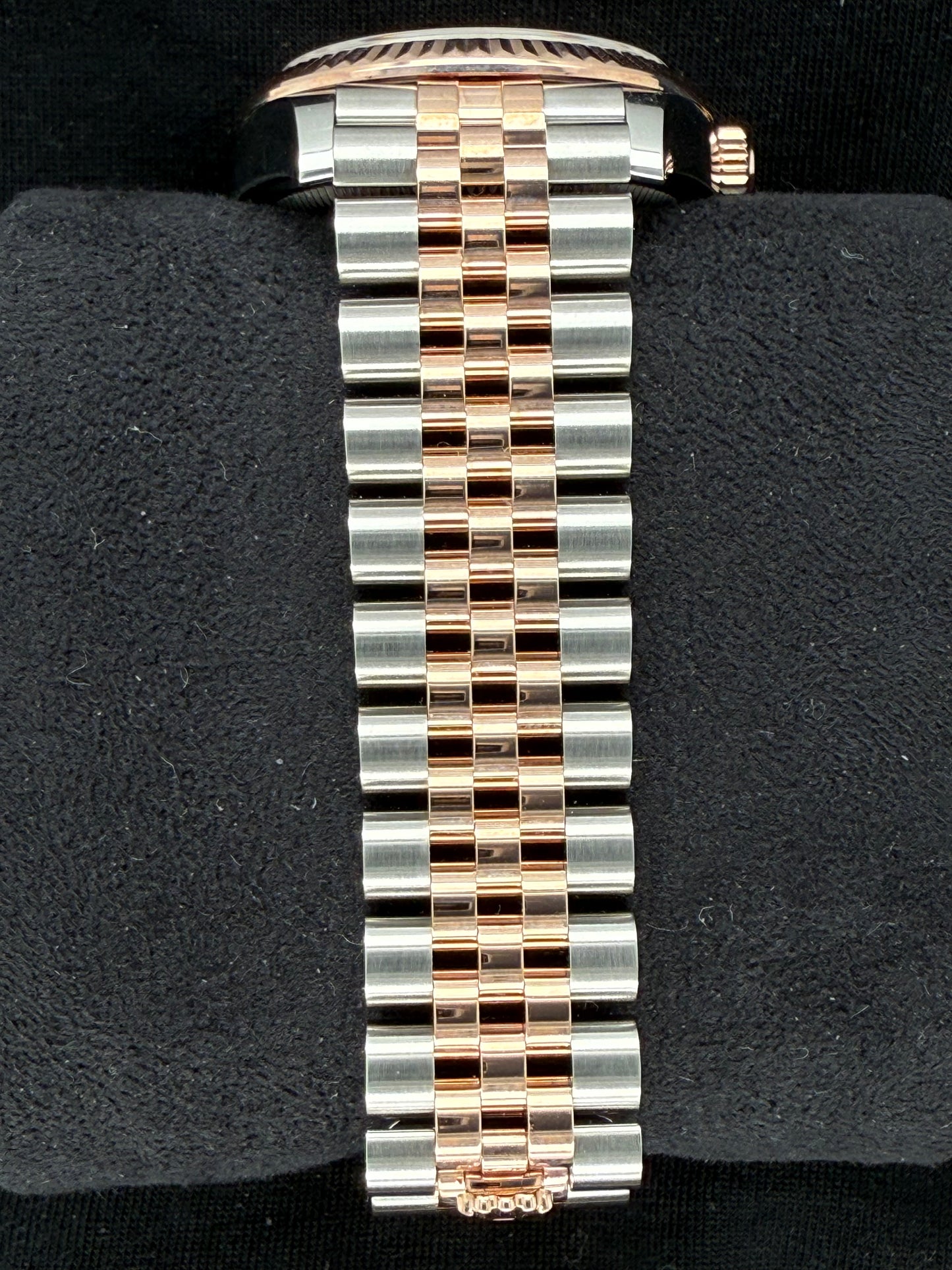Rolex Datejust 31 Two Tone Everose Gold Pink Sundust Diamond Dial 278271 bracelet