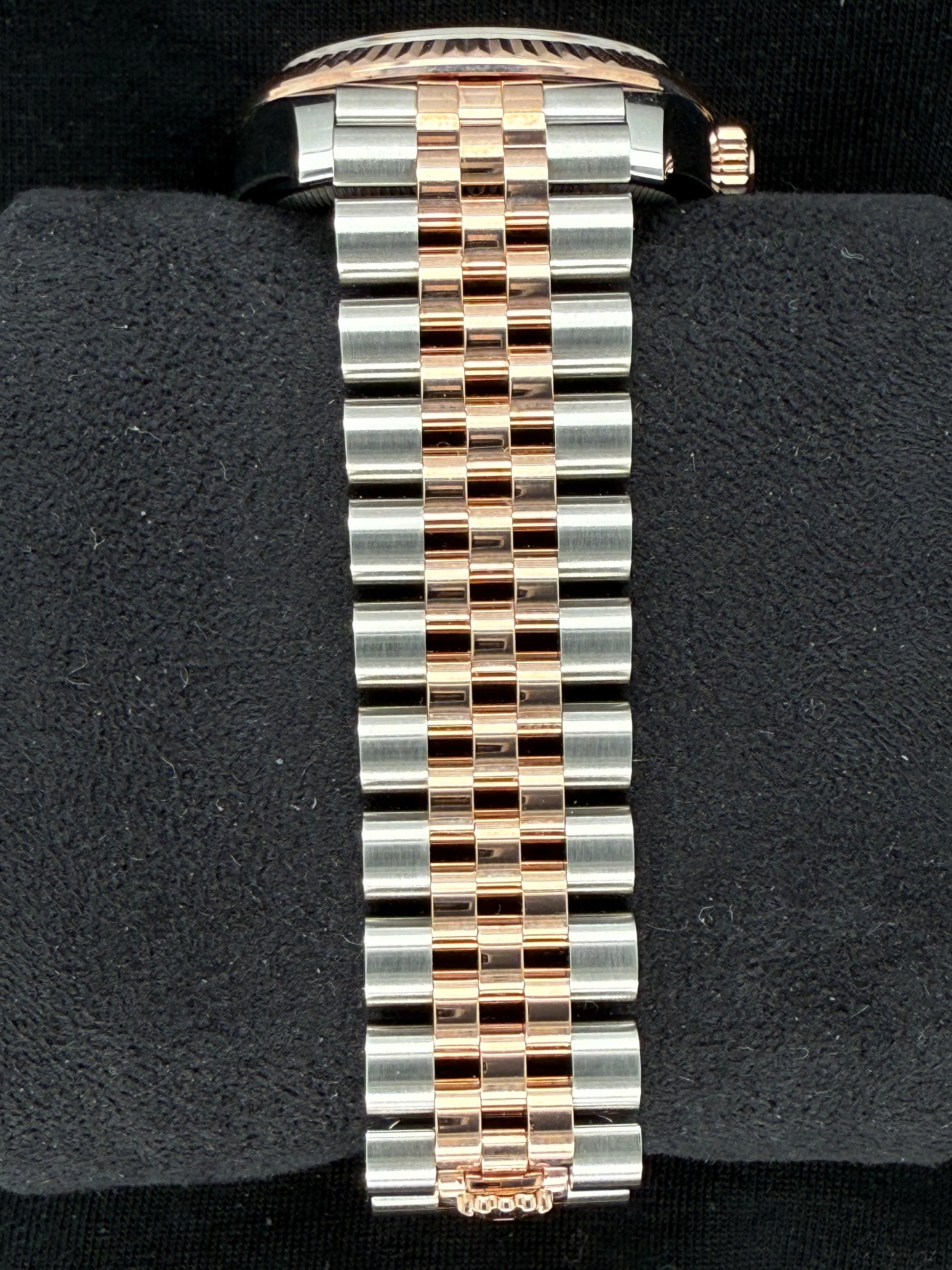 Rolex Datejust 31 Two Tone Everose Gold Pink Sundust Diamond Dial 278271 bracelet