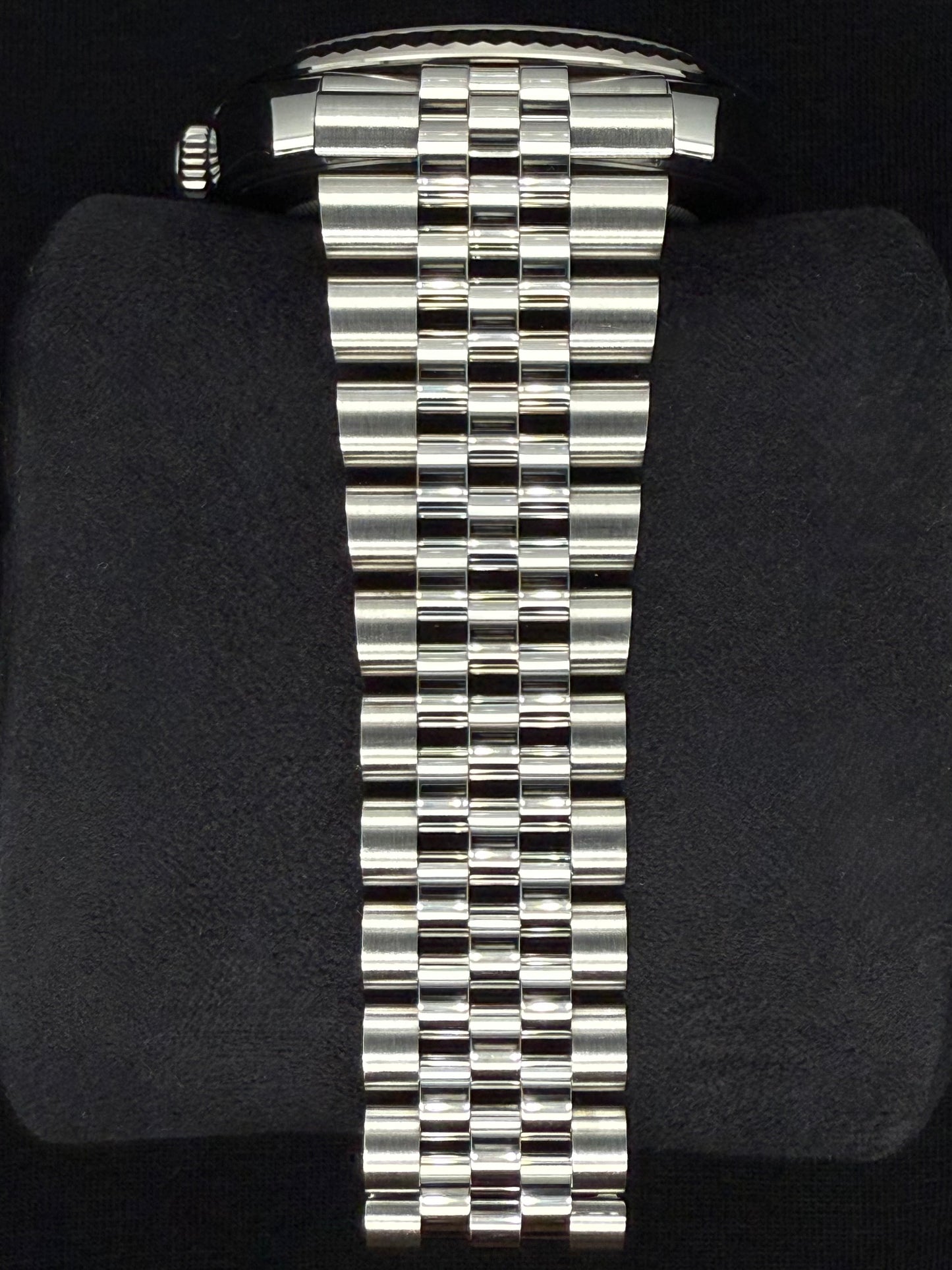 Rolex Datejust 41 Blue ‘Sticks’ Dial Fluted Bezel Jubilee Stainless Steel 126334 bracelet