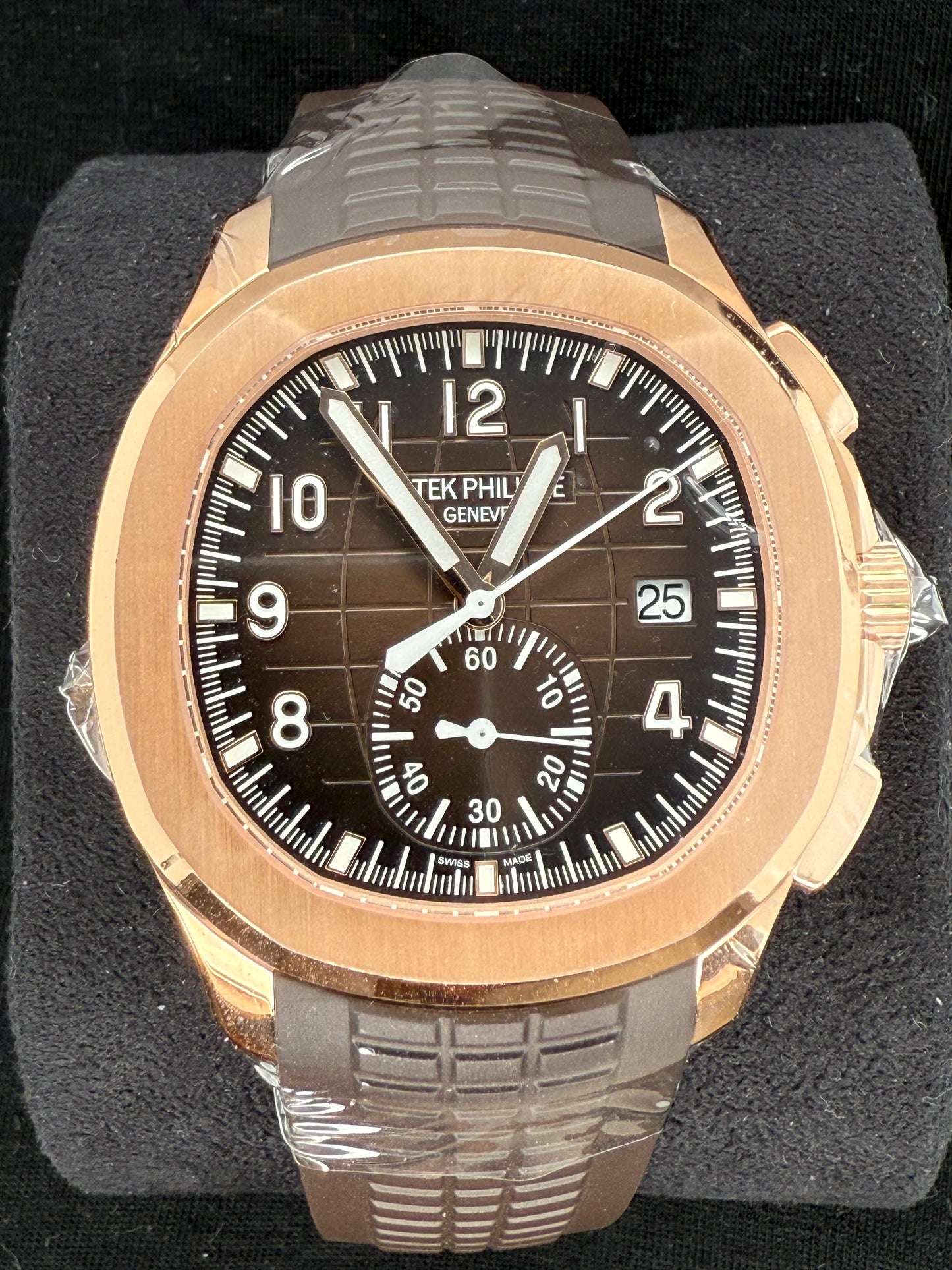 Patek Philippe Aquanaut Chronograph Rose Gold Brown Dial 5968R-001 front