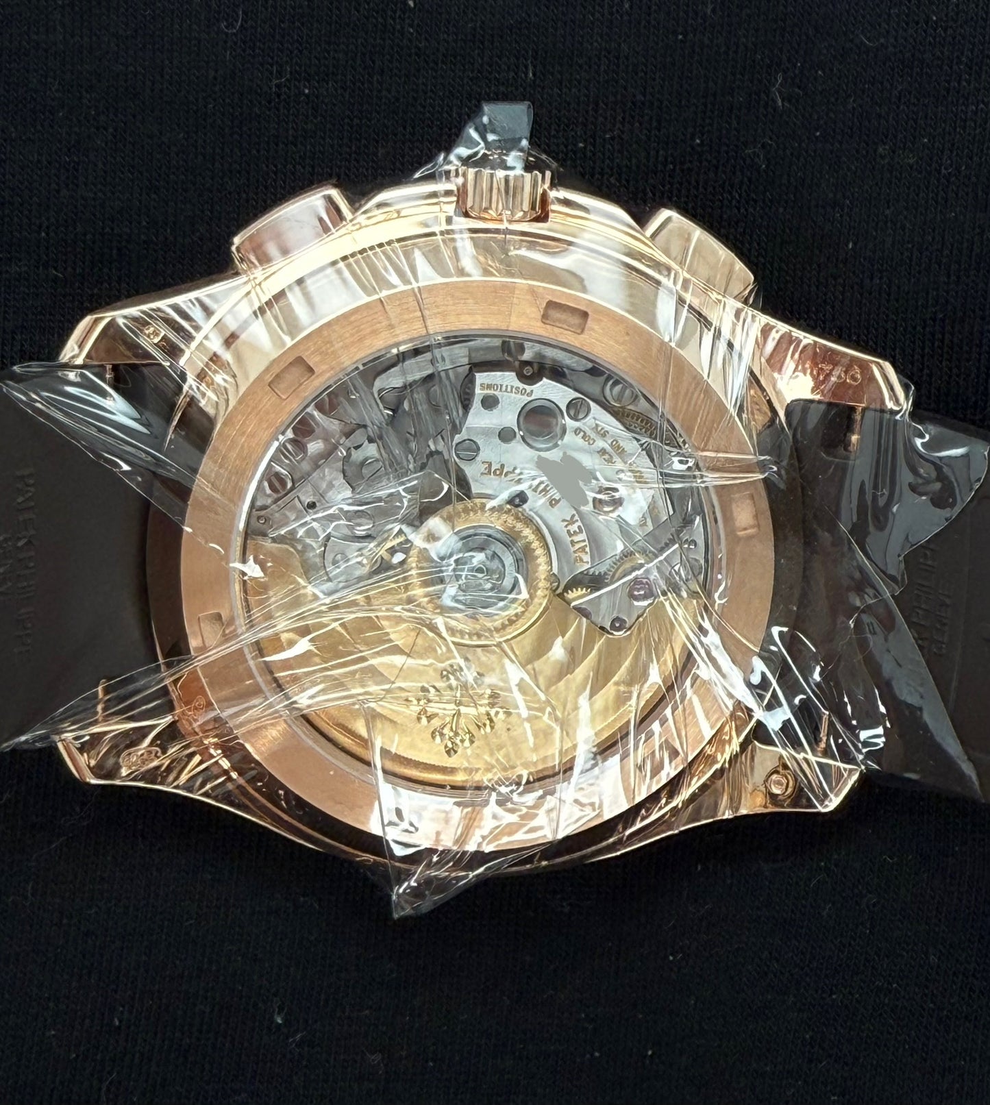 Patek Philippe Aquanaut Chronograph Rose Gold Brown Dial 5968R-001 open case