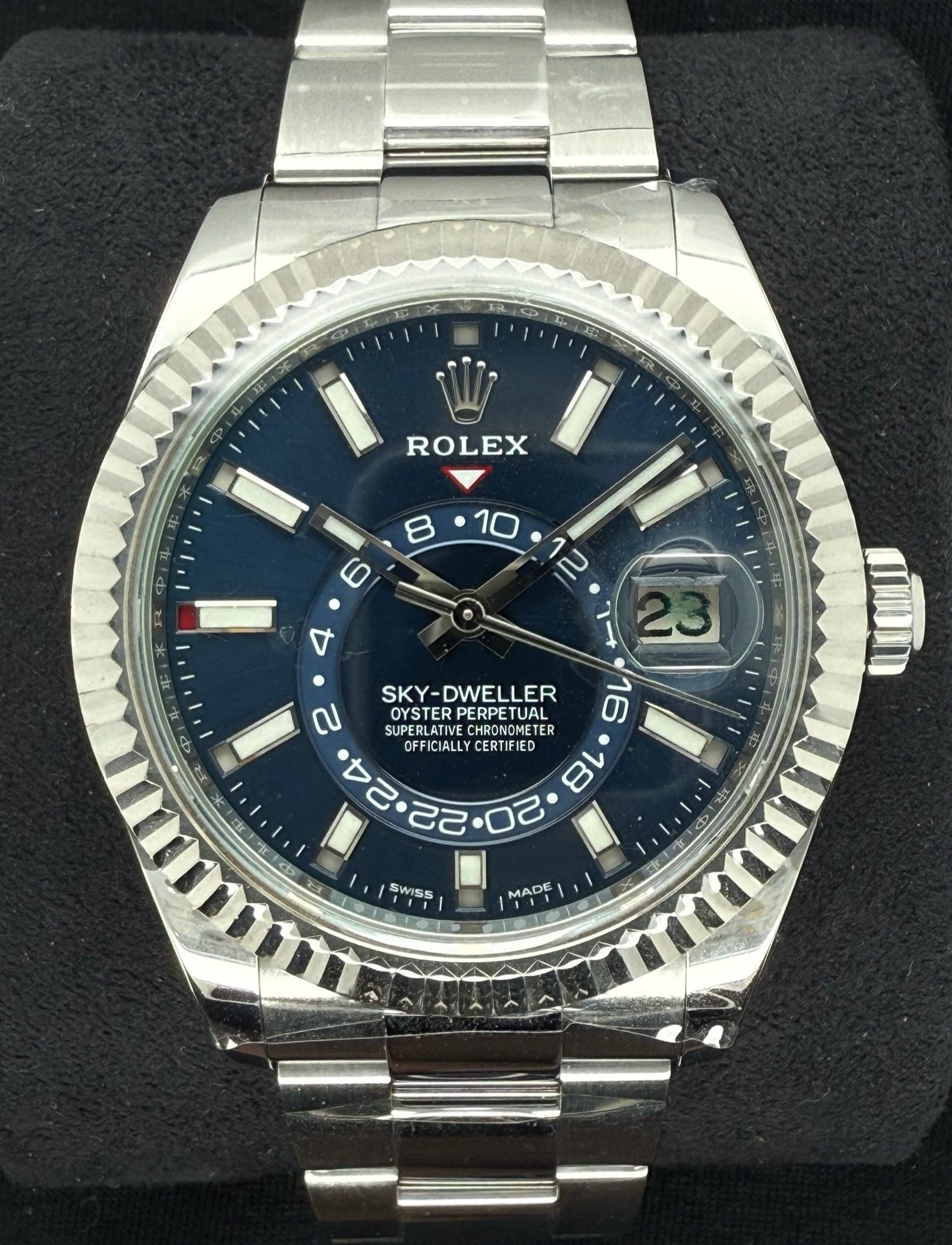 Rolex Sky-Dweller Blue Dial Oystersteel 326934 Front