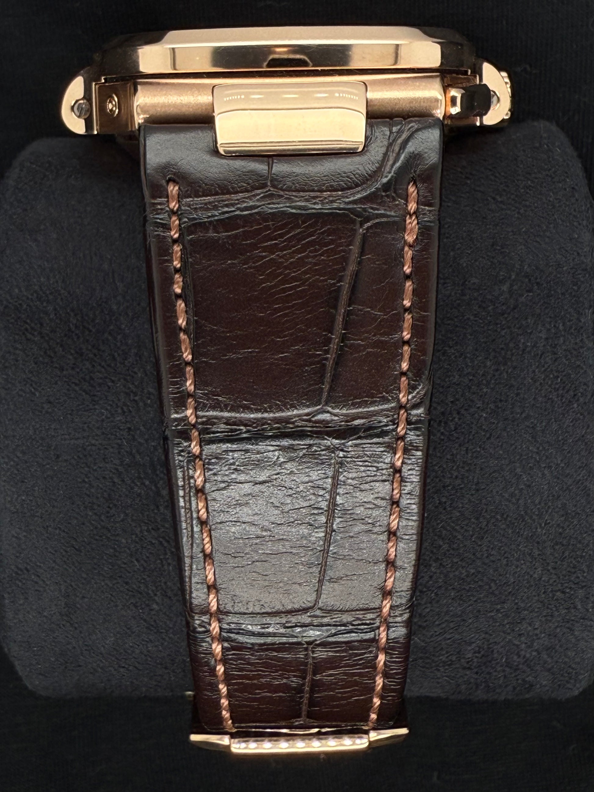 Patek Philippe Nautilus 18ct Rose Gold Brown Dial 5980R-001 strap