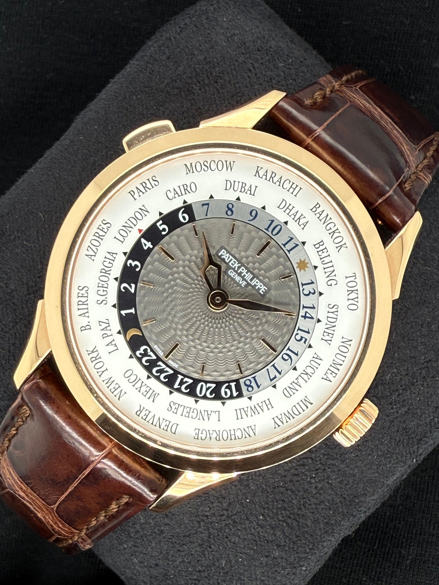 Patek Philippe World Time Rose Gold 5230R-012 front 3